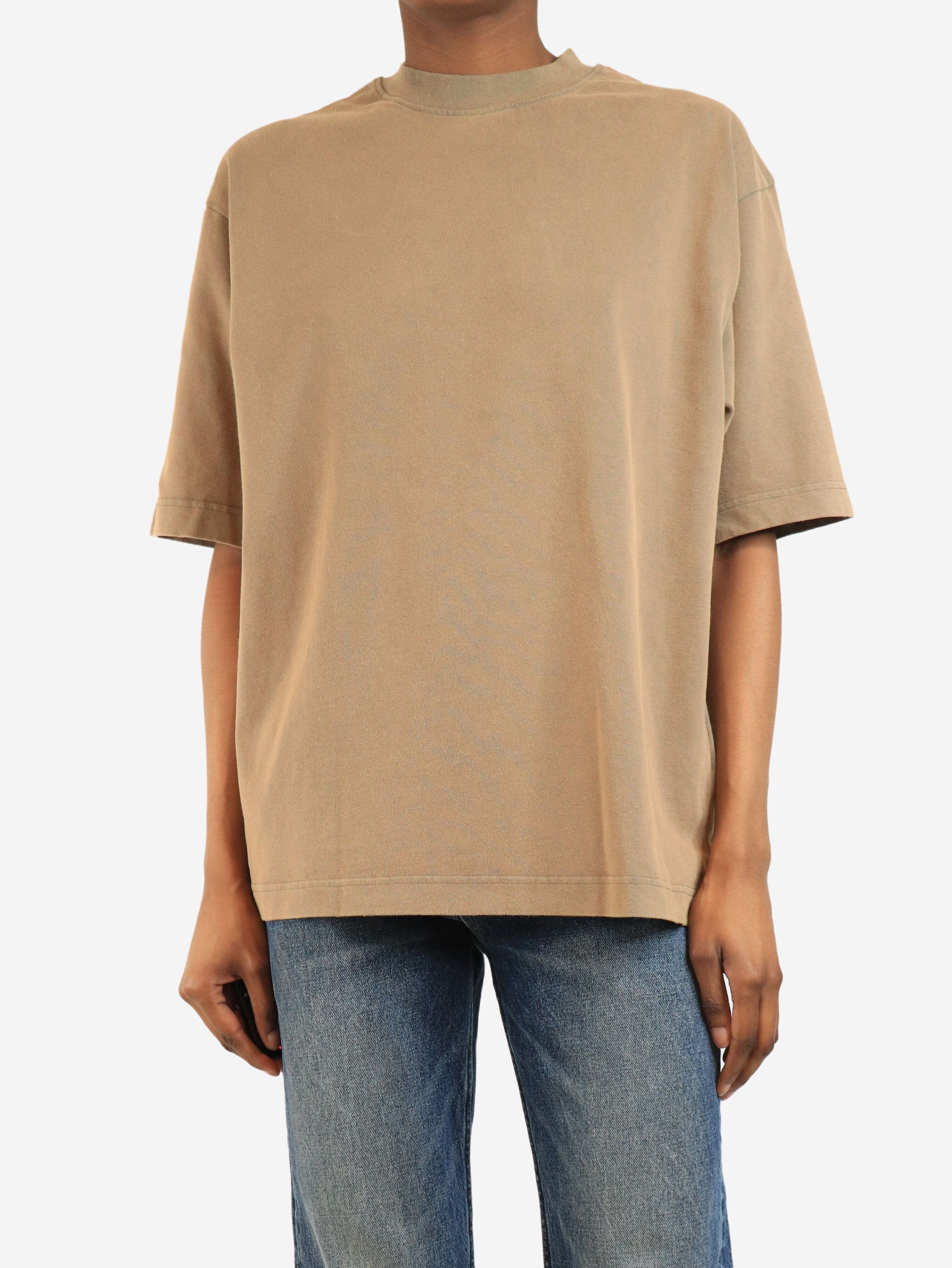 Acne Studios Brown faded t-shirt - XS Size XS / US 0-2 / IT 36-38 - 2 Thumbnail