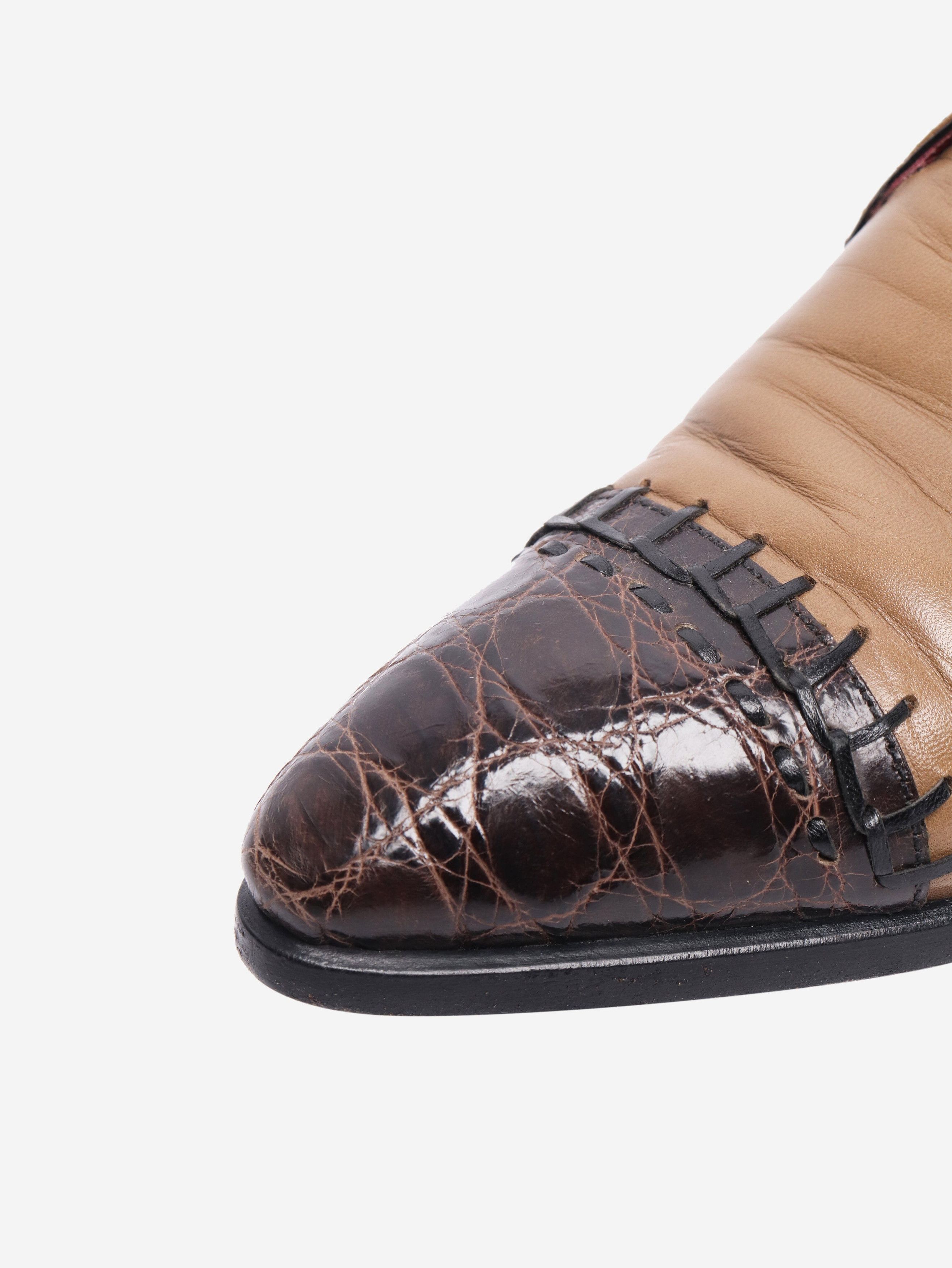 Prada Tan leather lace-up shoes - EU 38 Size US 7.5 / IT 37.5 - 3 Thumbnail