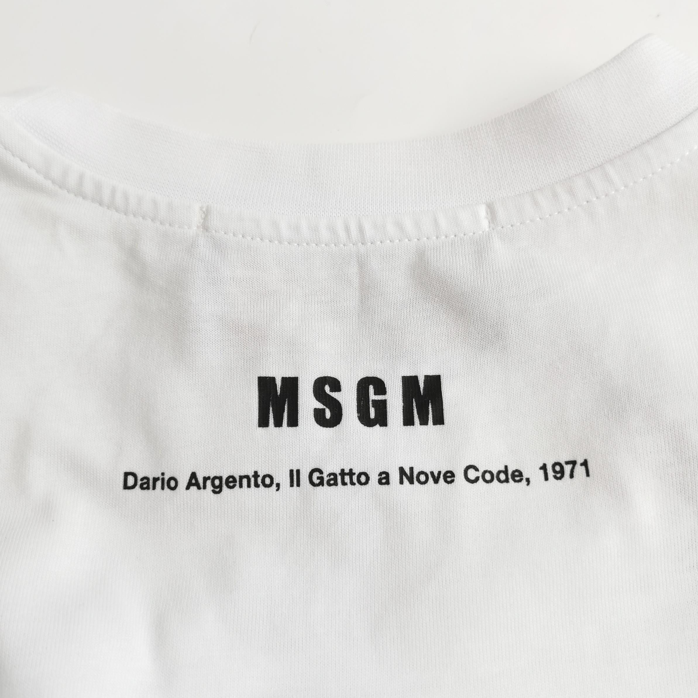 MSGM MSGM x Dario Argento Cat Graphic T-Shirt M Size US M / EU 48-50 / 2 - 3 Thumbnail