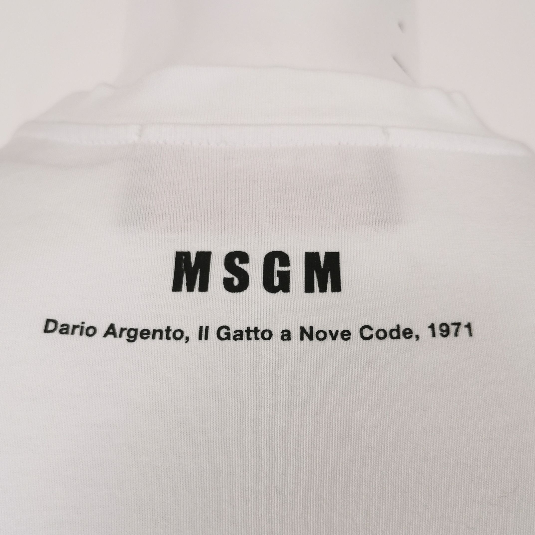 MSGM MSGM x Dario Argento Cat Graphic T-Shirt M Size US M / EU 48-50 / 2 - 3 Thumbnail