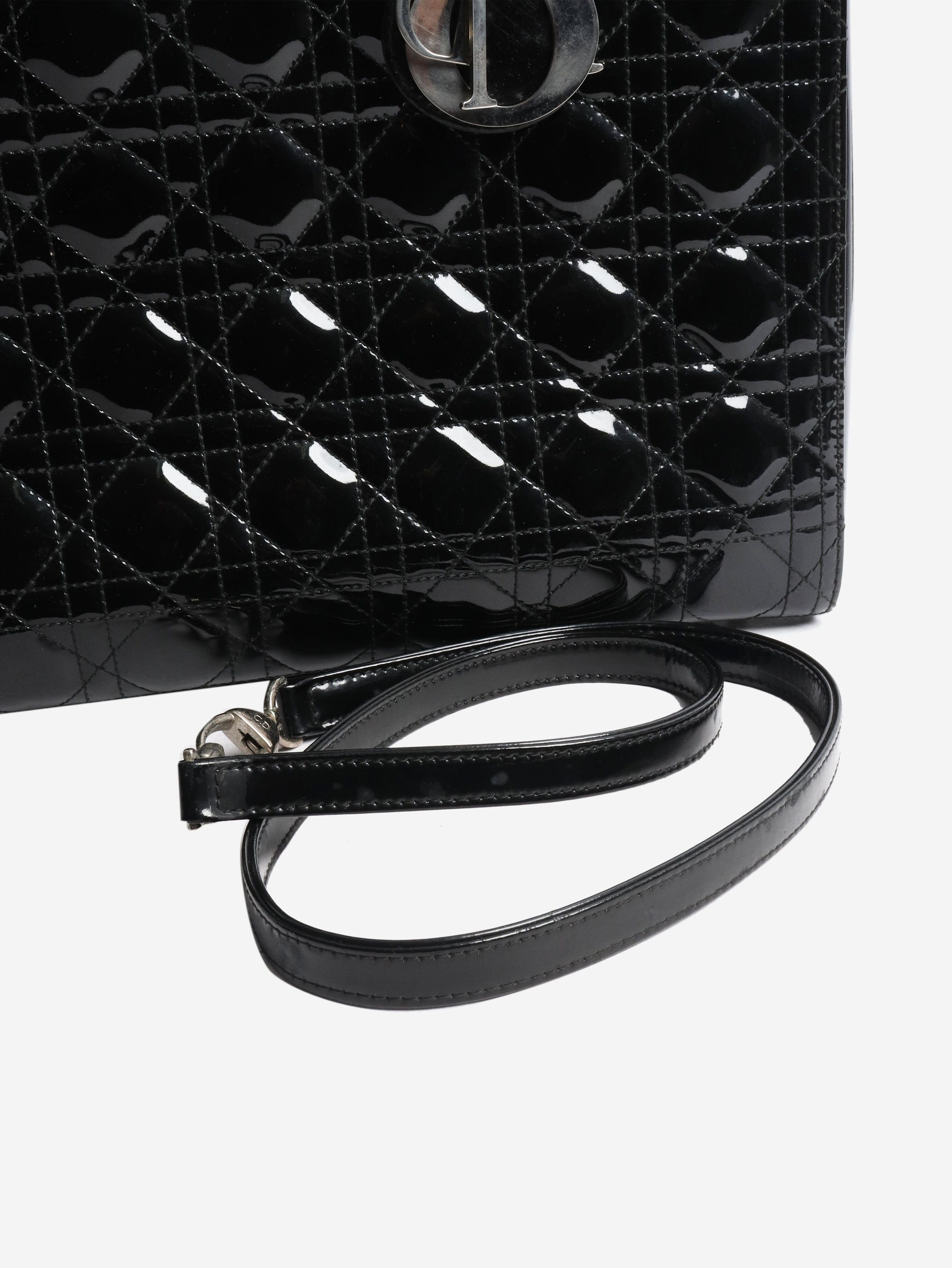 Dior Black 2009 patent Lady bag Size ONE SIZE - 7 Thumbnail
