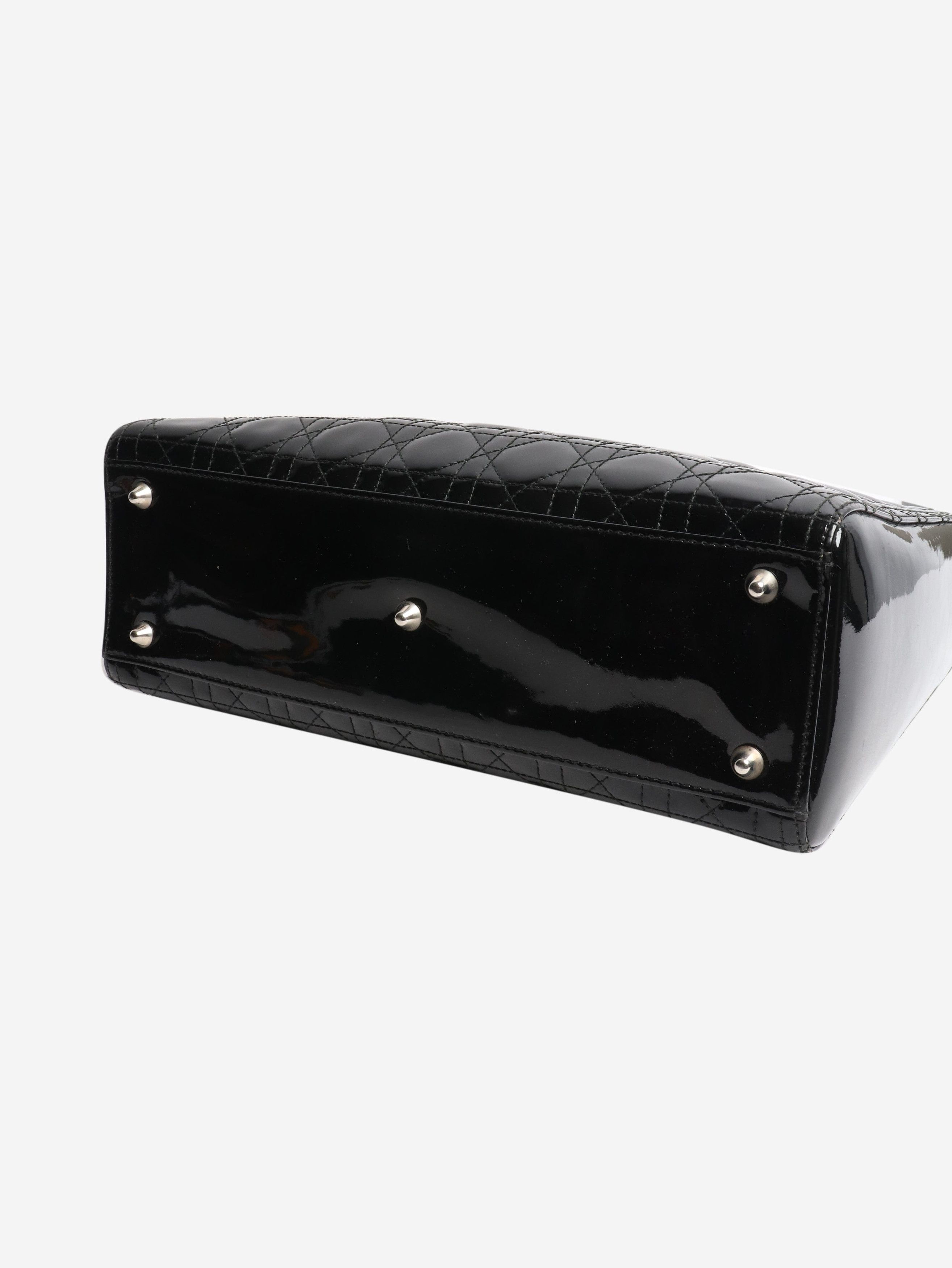 Dior Black 2009 patent Lady bag Size ONE SIZE - 4 Thumbnail