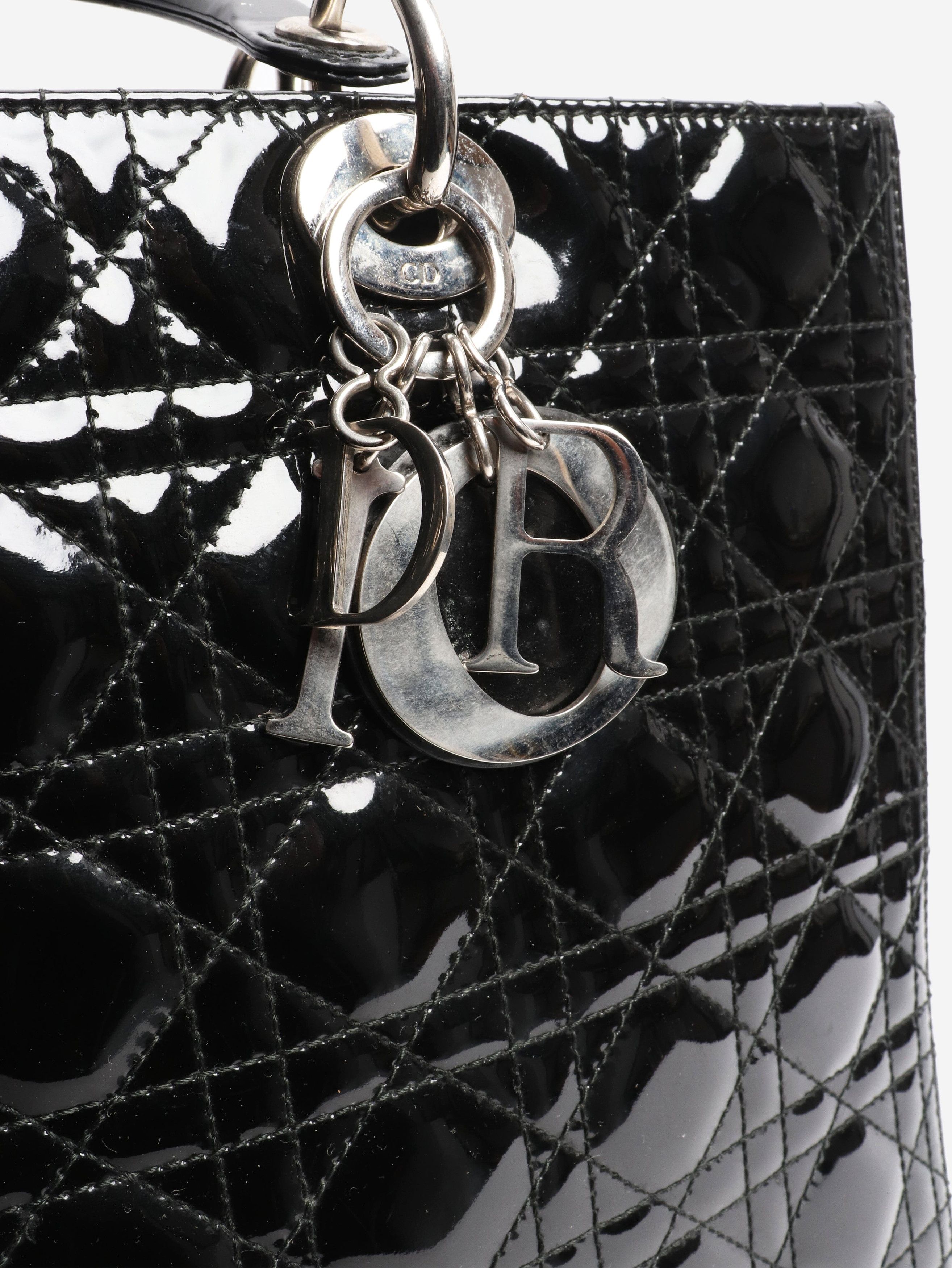 Dior Black 2009 patent Lady bag Size ONE SIZE - 5 Thumbnail
