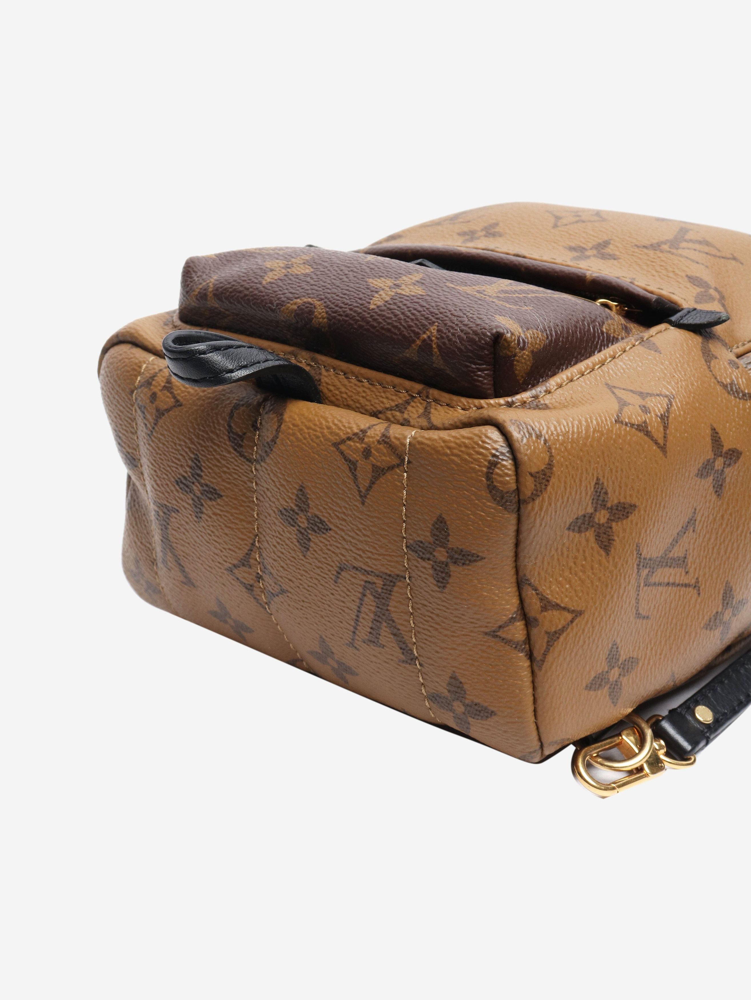 Louis Vuitton Brown Palm Springs Monogram mini backpack Size ONE SIZE - 3 Thumbnail