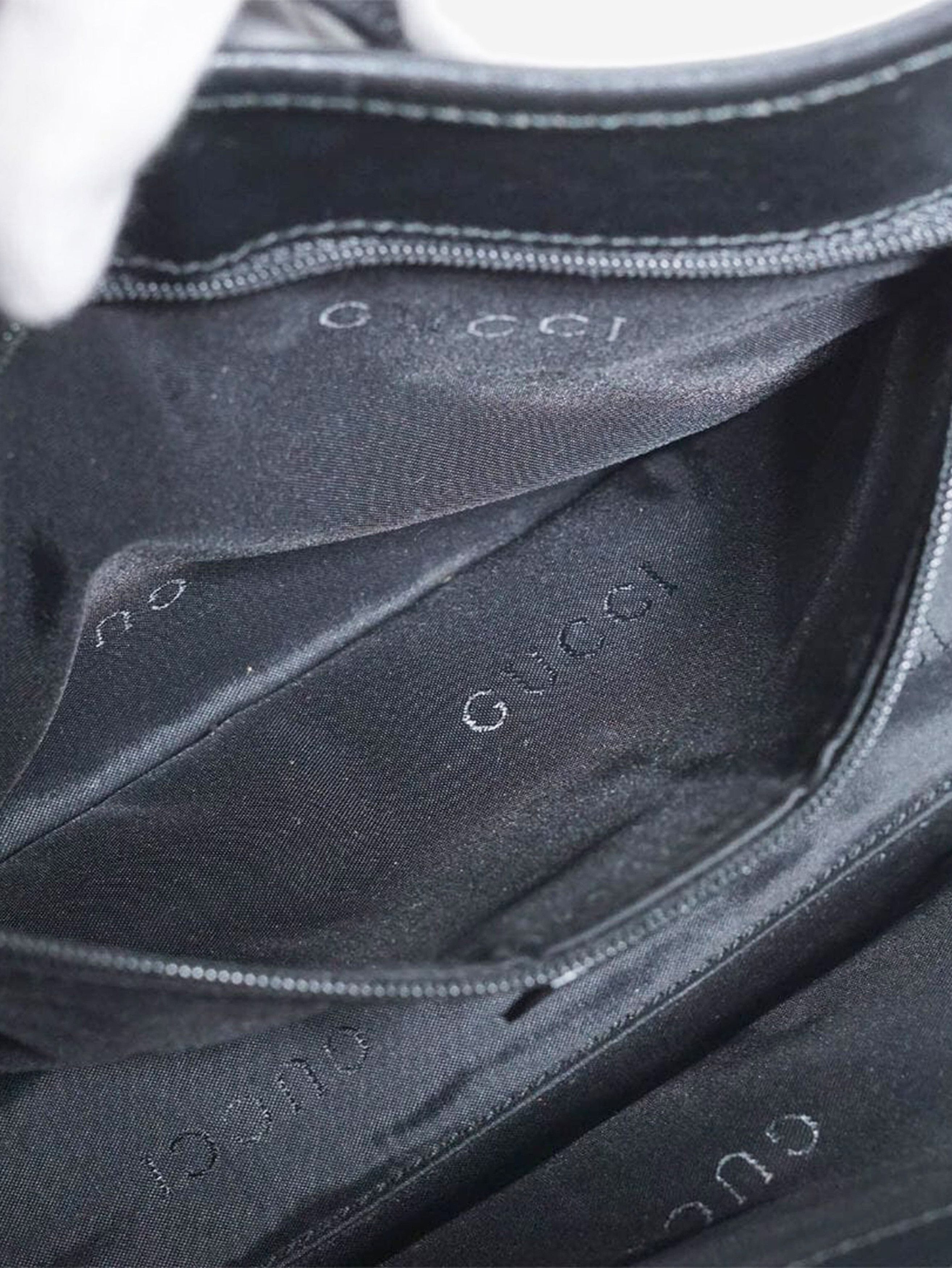 Gucci Black Jackie canvas and leather bag Size ONE SIZE - 11 Thumbnail