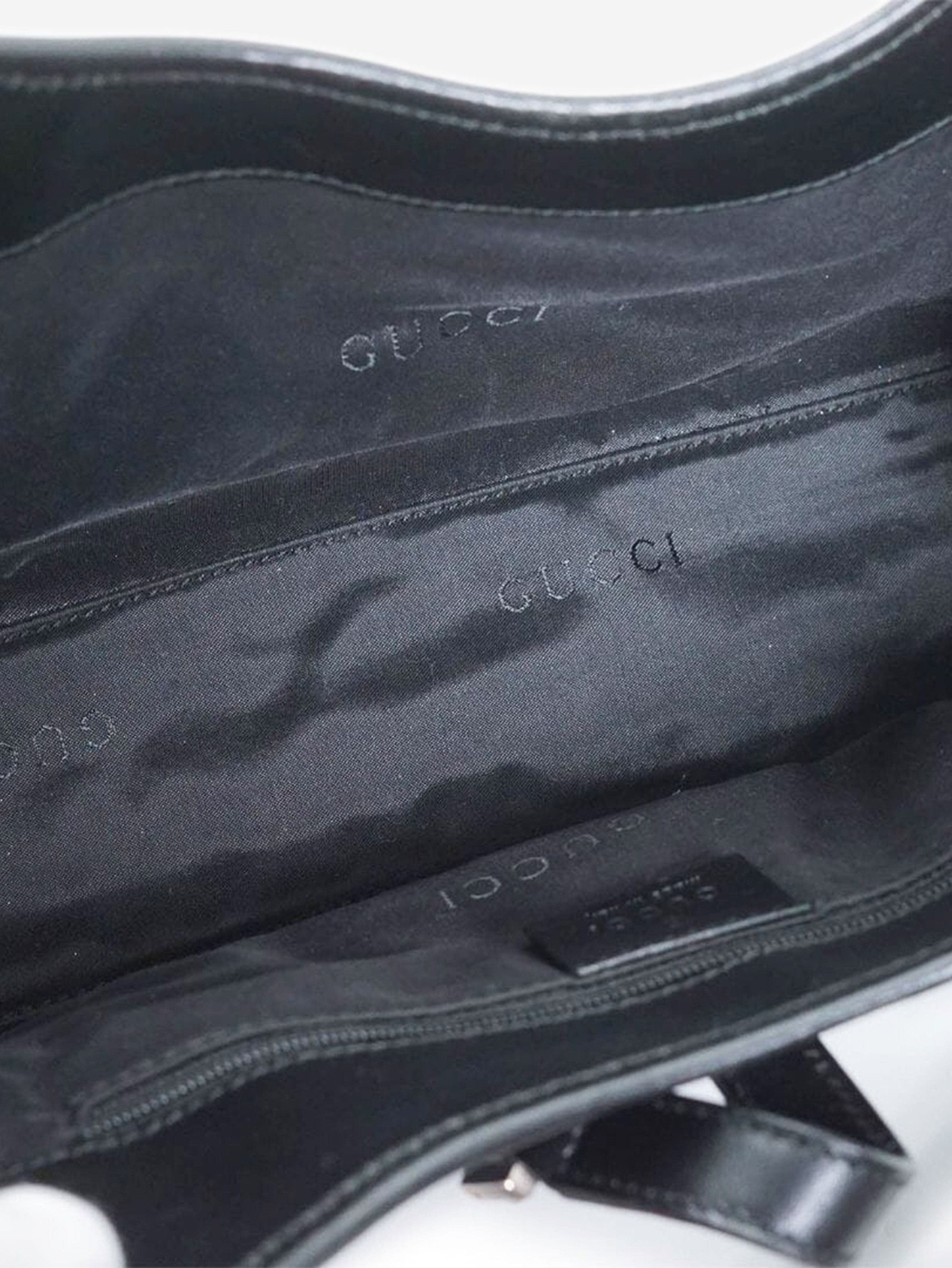 Gucci Black Jackie canvas and leather bag Size ONE SIZE - 12 Thumbnail