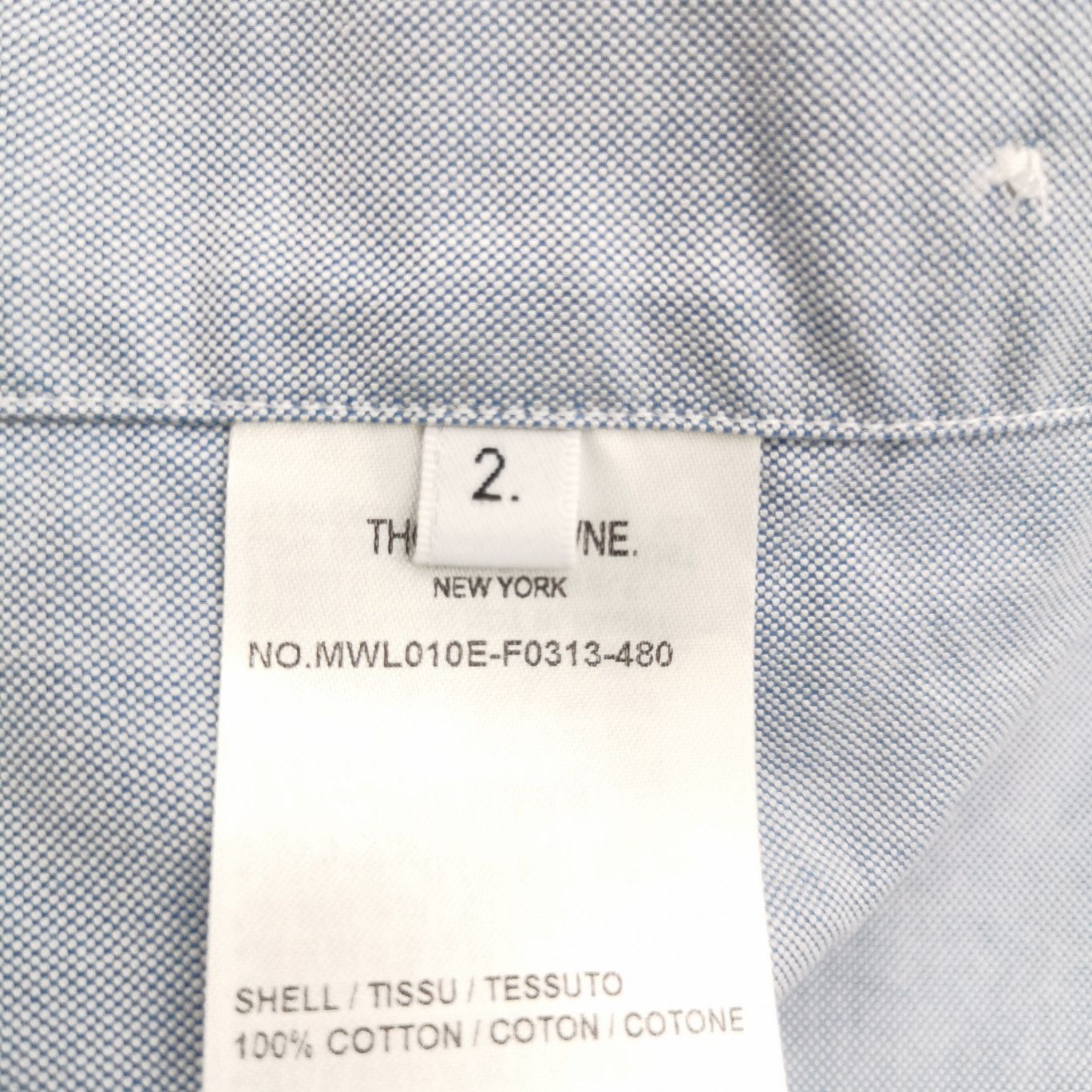 Thom Browne Thom Browne Light Blue Oxford Shirt Size 2 Size US M / EU 48-50 / 2 - 7 Thumbnail