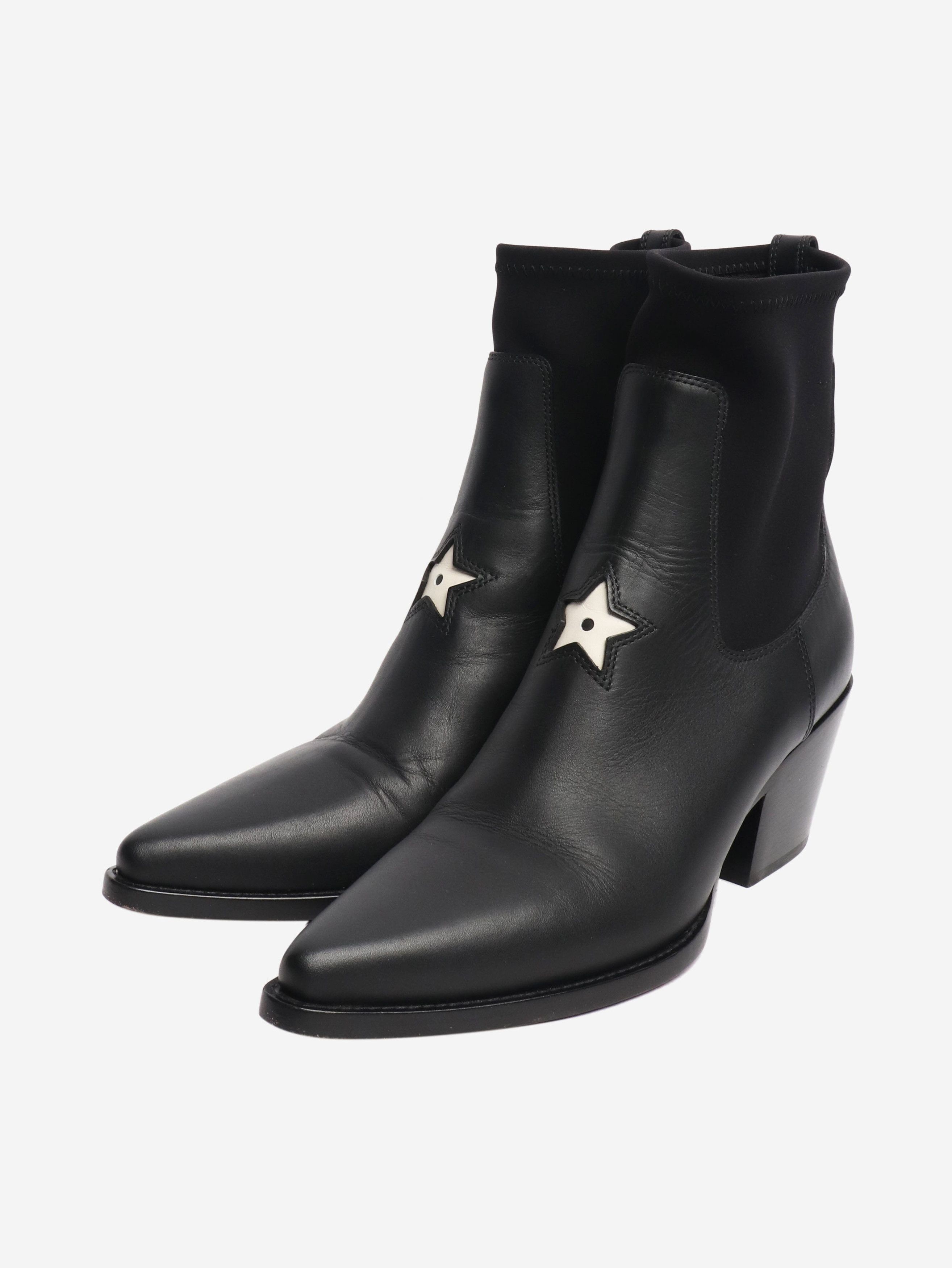 Dior Black western boots - EU 38 (UK 5) Size US 7.5 / IT 37.5 - 2 Thumbnail