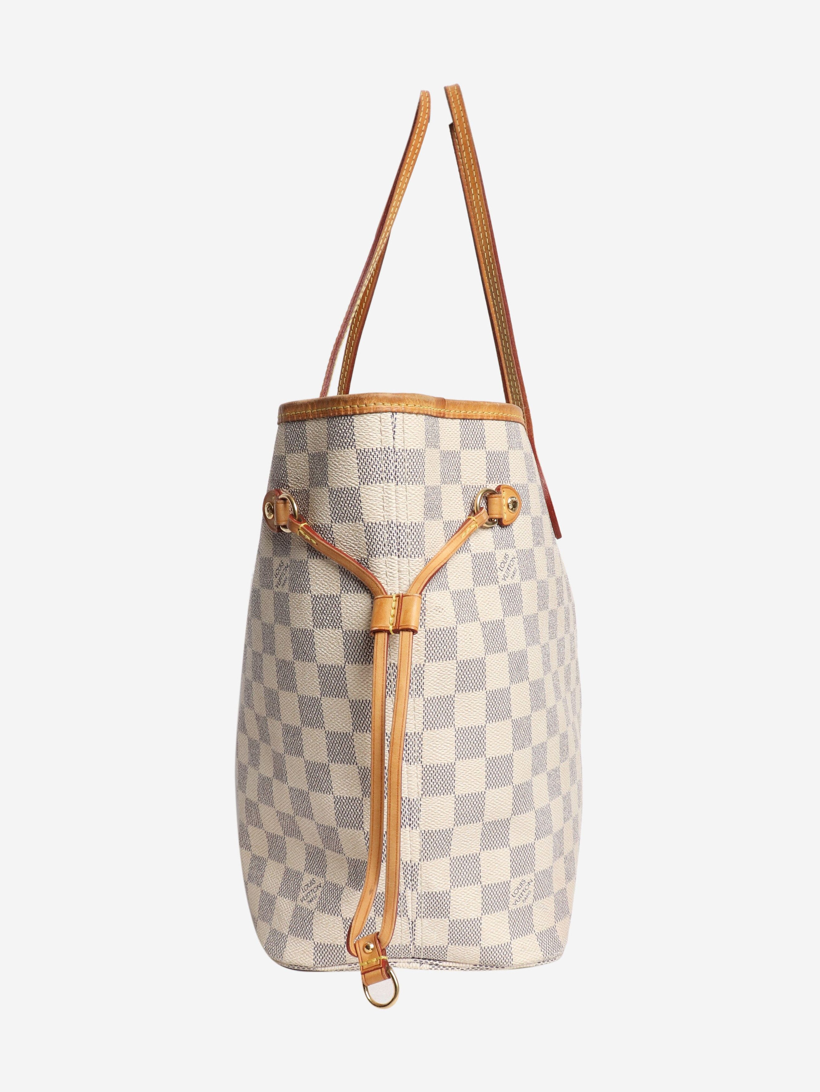 Louis Vuitton Cream 2012 Damier Azur Neverfull MM tote Size ONE SIZE - 2 Thumbnail