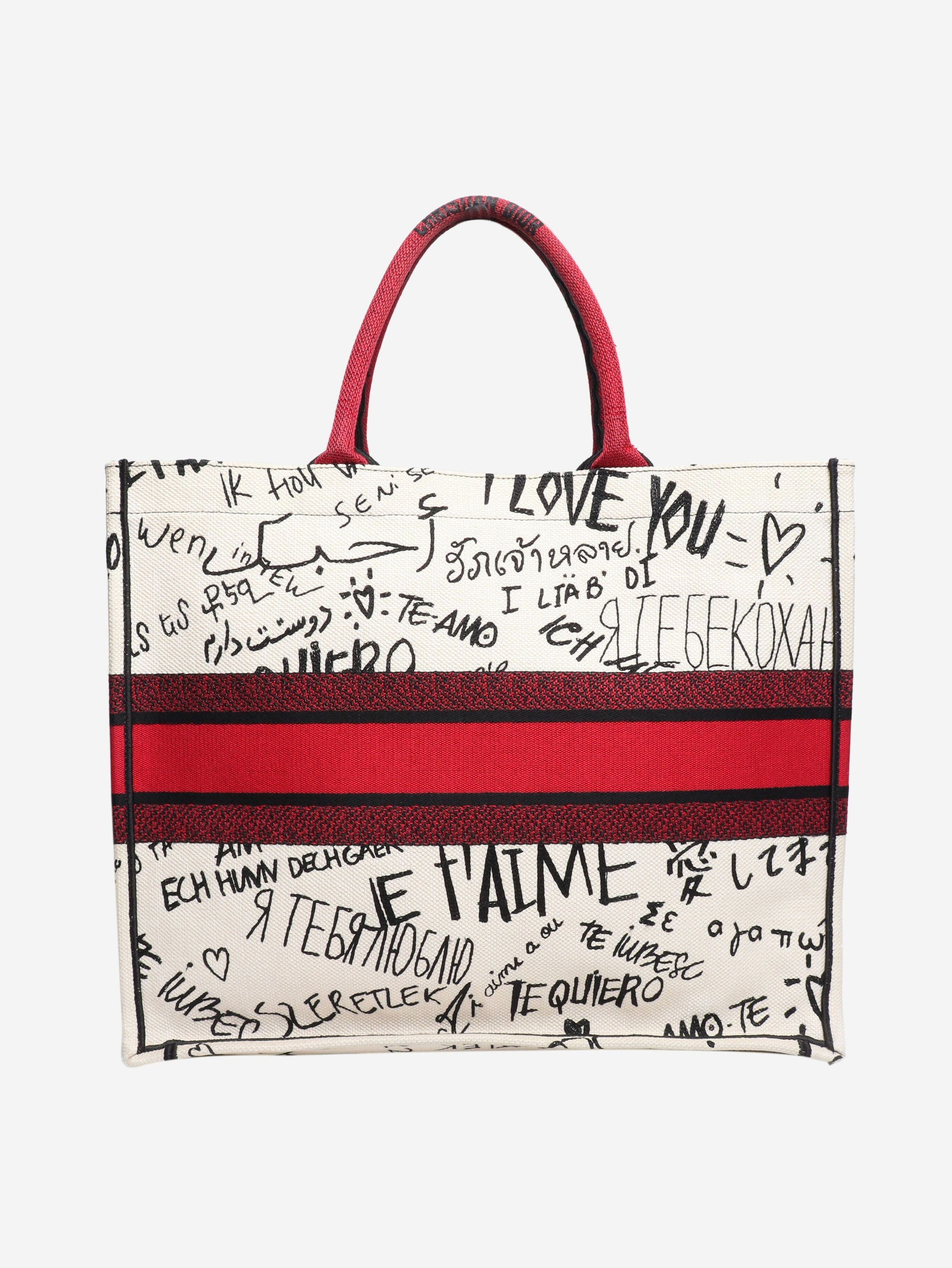 Dior Red 2020 I love you tote bag Size ONE SIZE - 3 Thumbnail