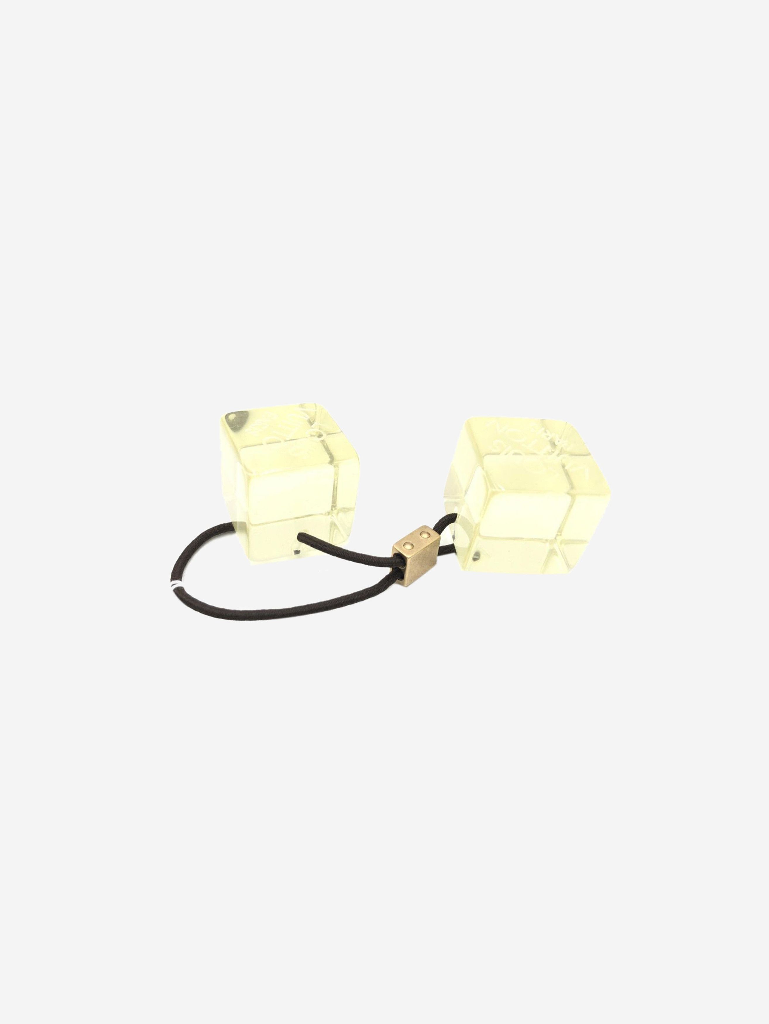 Louis Vuitton Yellow cube hair tie Size ONE SIZE - 2 Thumbnail
