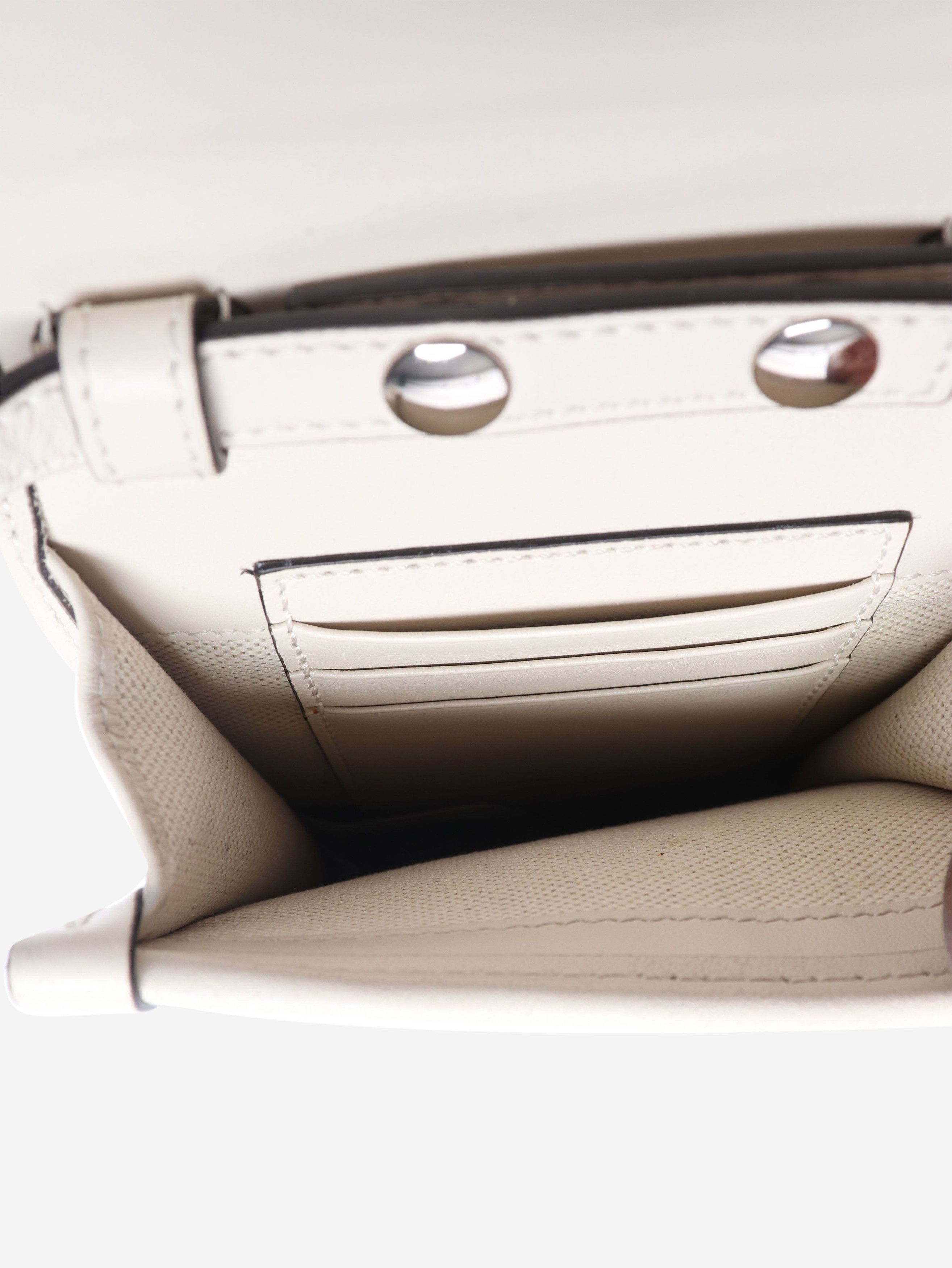 Gucci Cream GG embossed leather mini flap crossbody bag Size ONE SIZE - 5 Thumbnail
