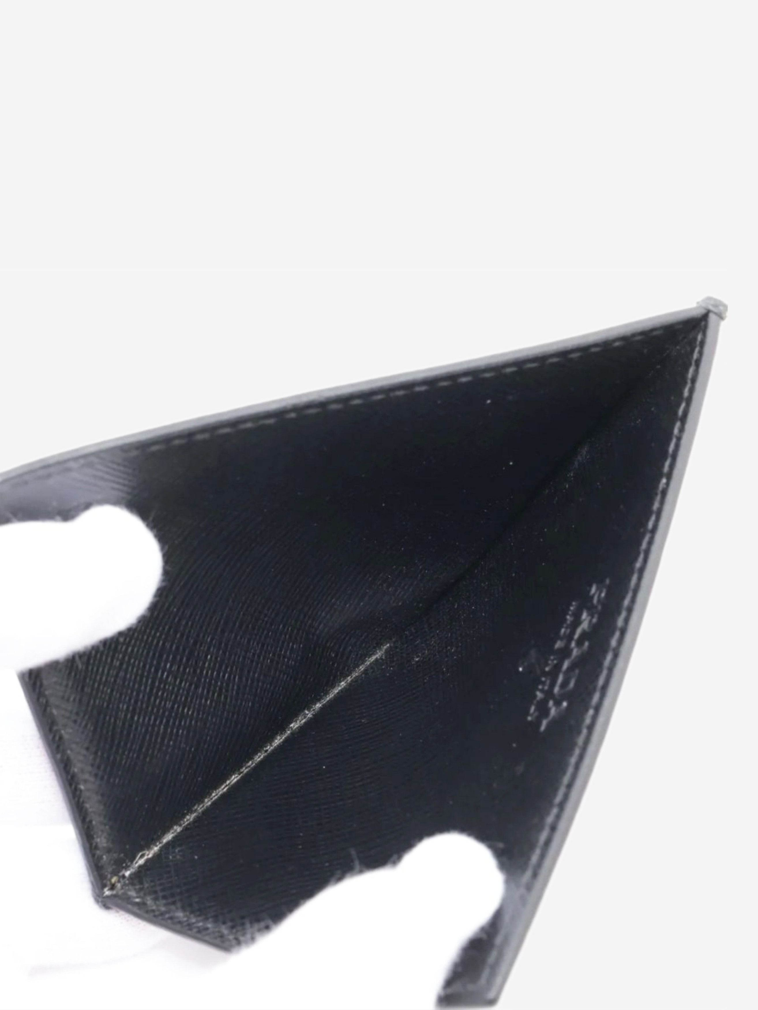 Prada Black Saffiano leather card case Size ONE SIZE - 3 Thumbnail