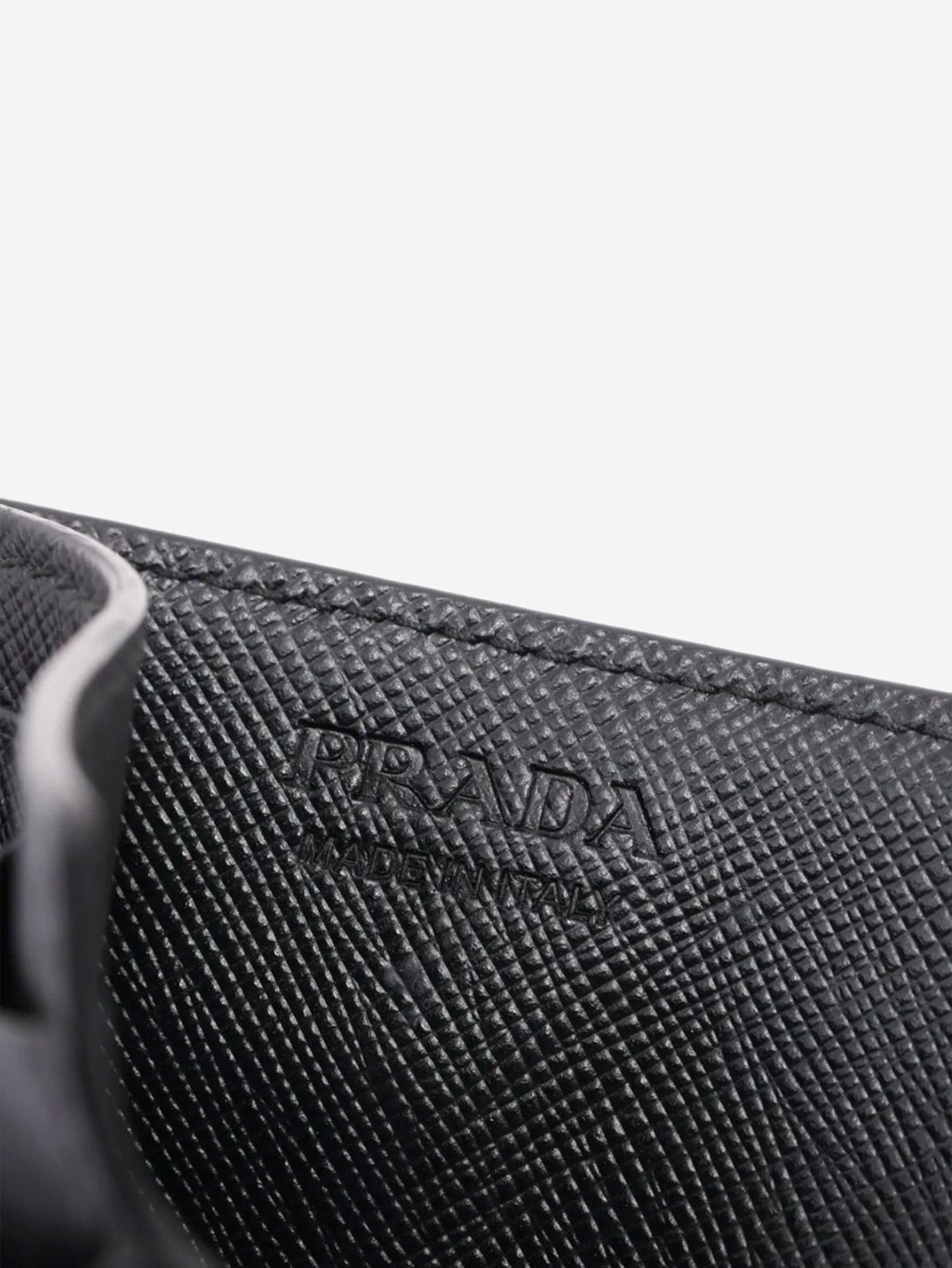 Prada Black Saffiano leather card case Size ONE SIZE - 6 Thumbnail