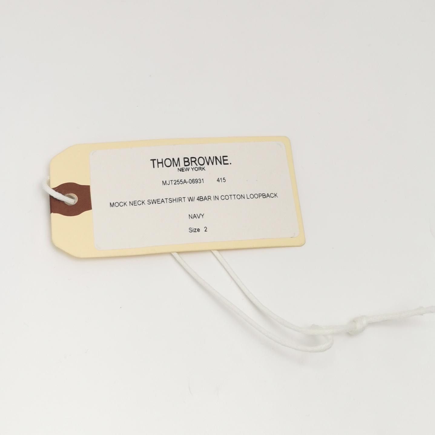 Thom Browne Thom Browne Mock Neck 4-Bar Sweatshirt Size 2 Size US M / EU 48-50 / 2 - 5 Thumbnail