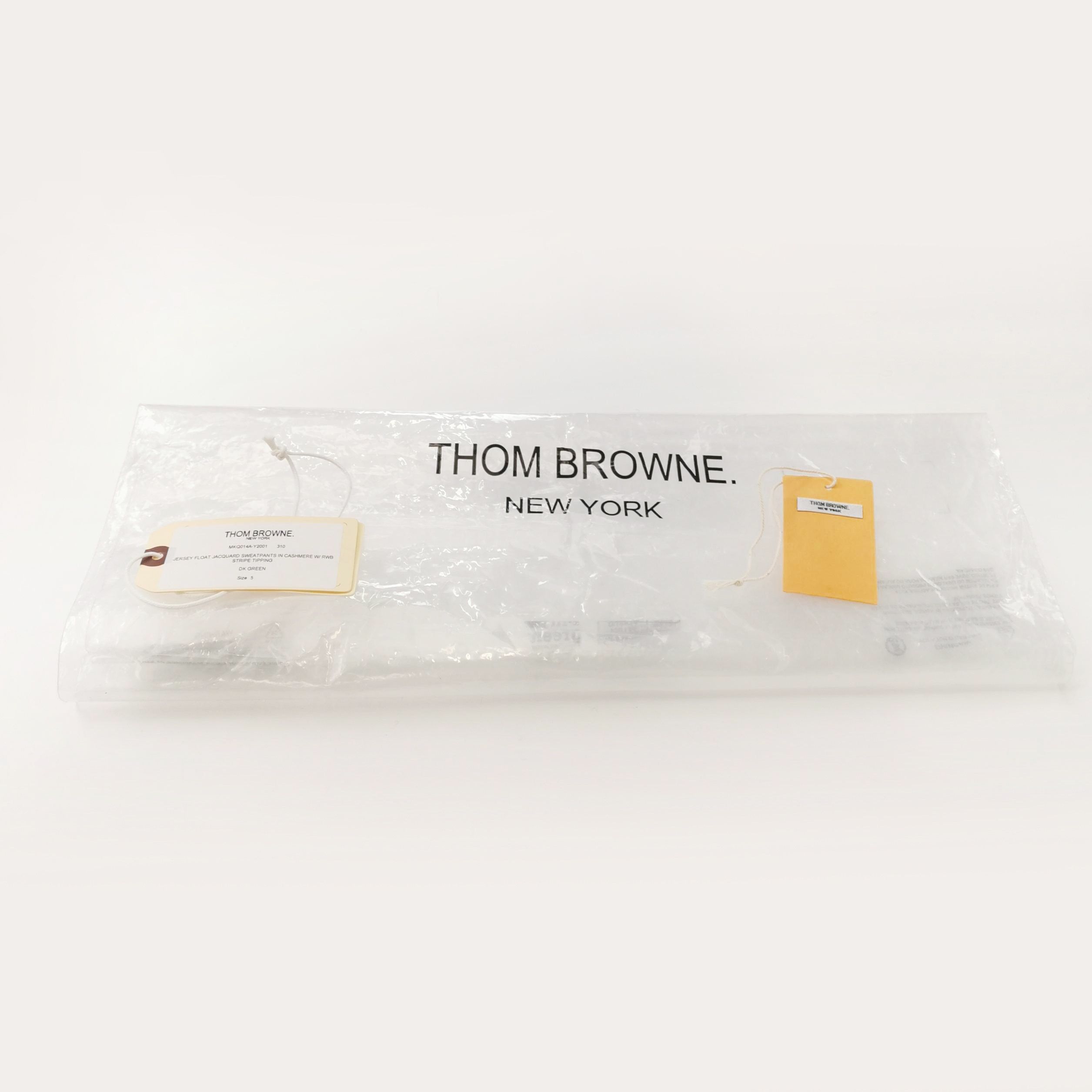 Thom Browne Thom Browne Stripe Trim Cashmere Sweatpants Size 5 Size US 38 / EU 54 - 3 Thumbnail