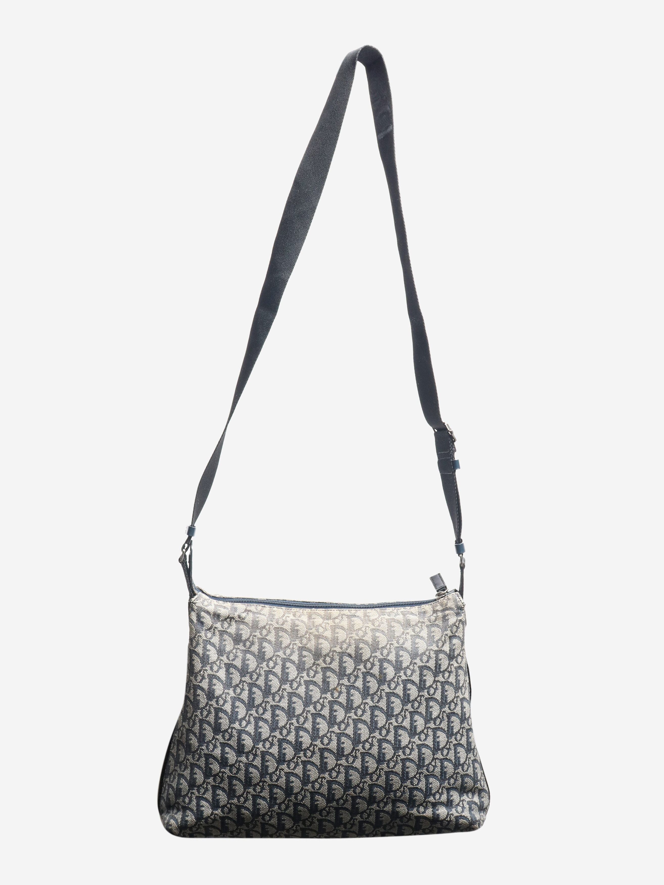 Dior Blue vintage 2001 Trotter canvas shoulder bag Size ONE SIZE - 2 Thumbnail