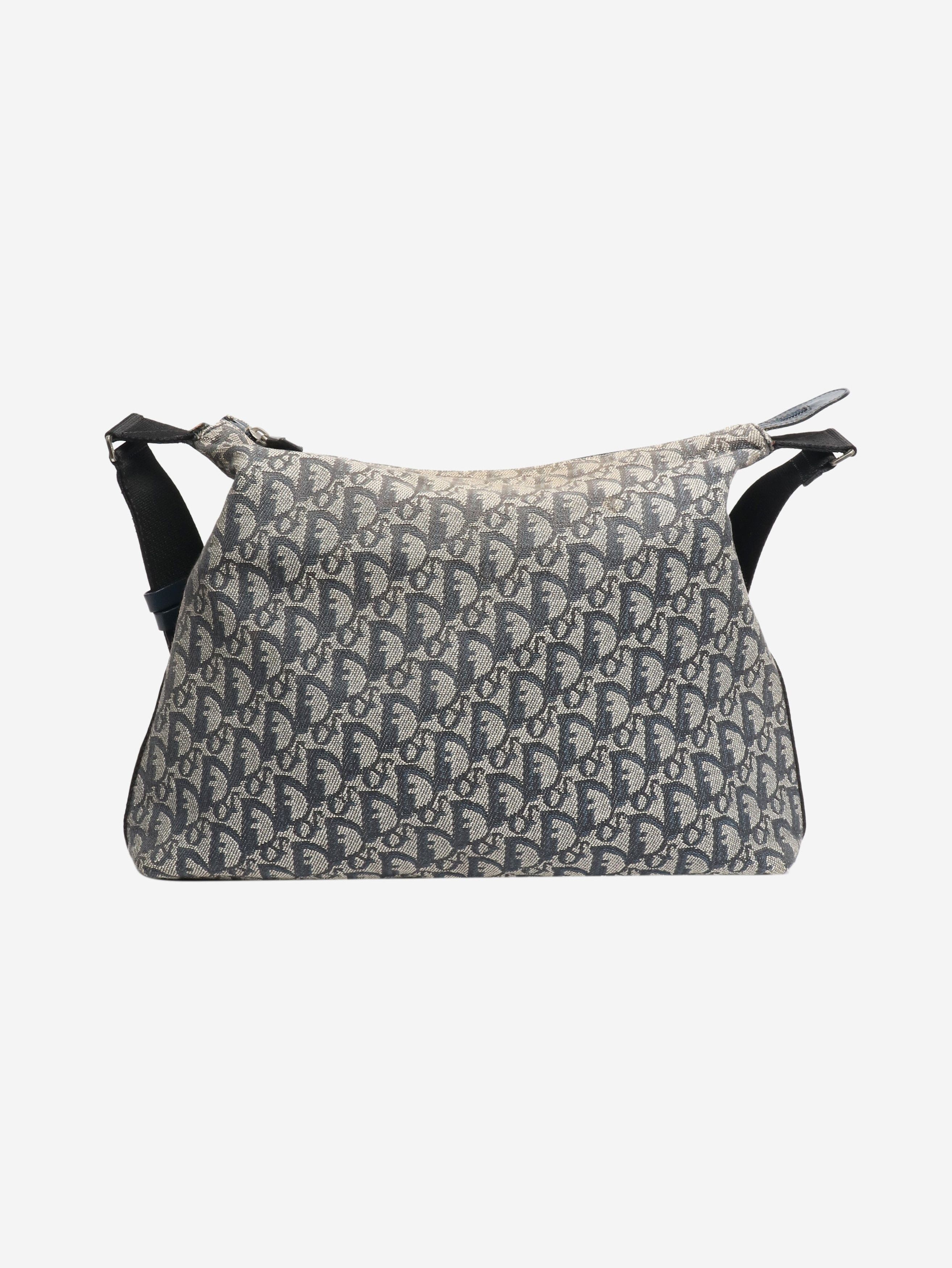 Dior Blue vintage 2001 Trotter canvas shoulder bag Size ONE SIZE - 4 Thumbnail