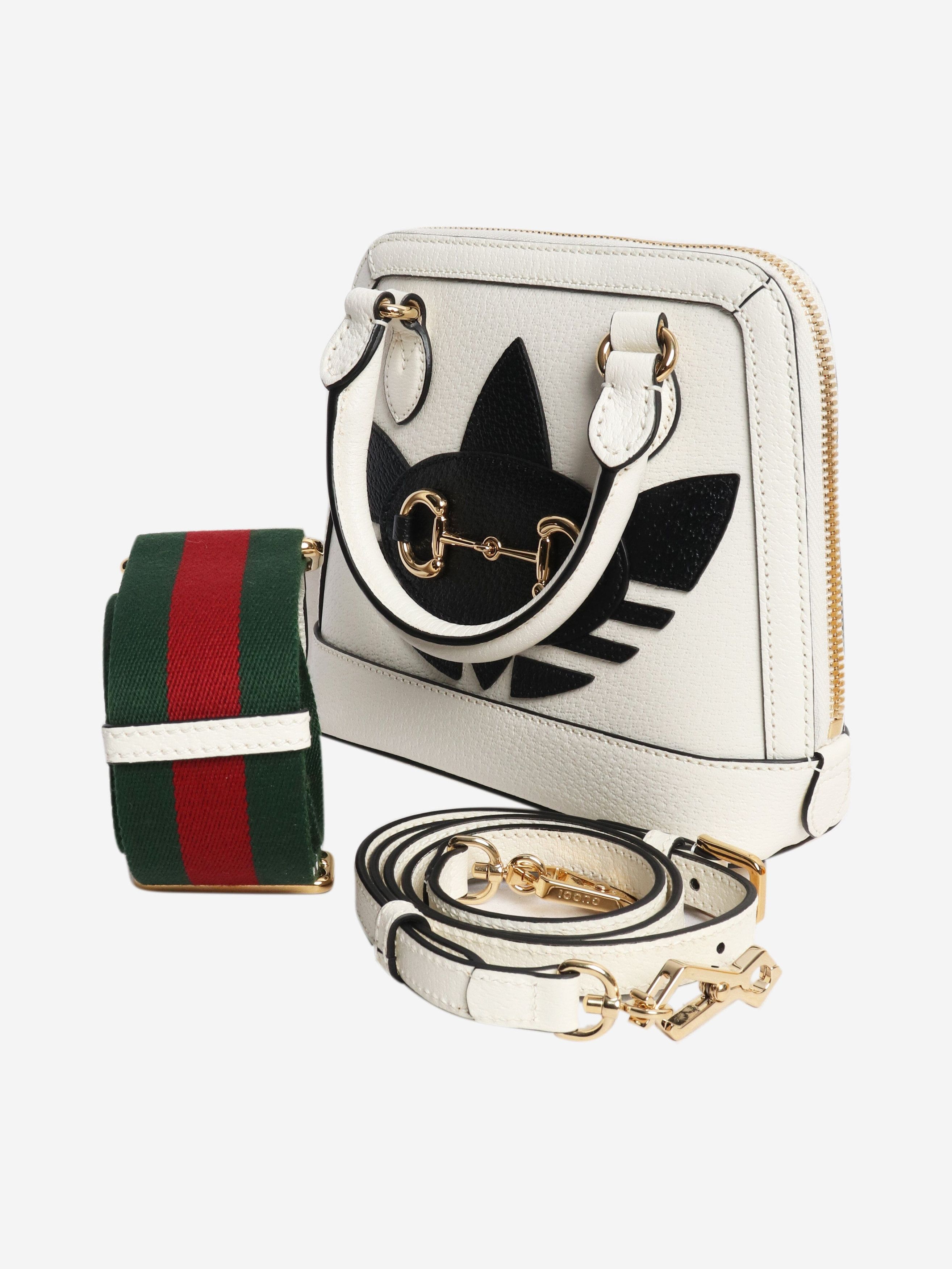 Gucci Black and white Horsebit 1955 shoulder bag Size ONE SIZE - 7 Thumbnail
