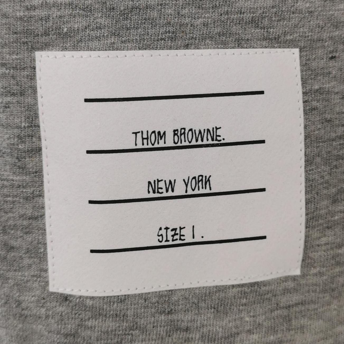 Thom Browne Thom Browne Gray Cotton T-Shirt Size 1 Size US S / EU 44-46 / 1 - 3 Thumbnail