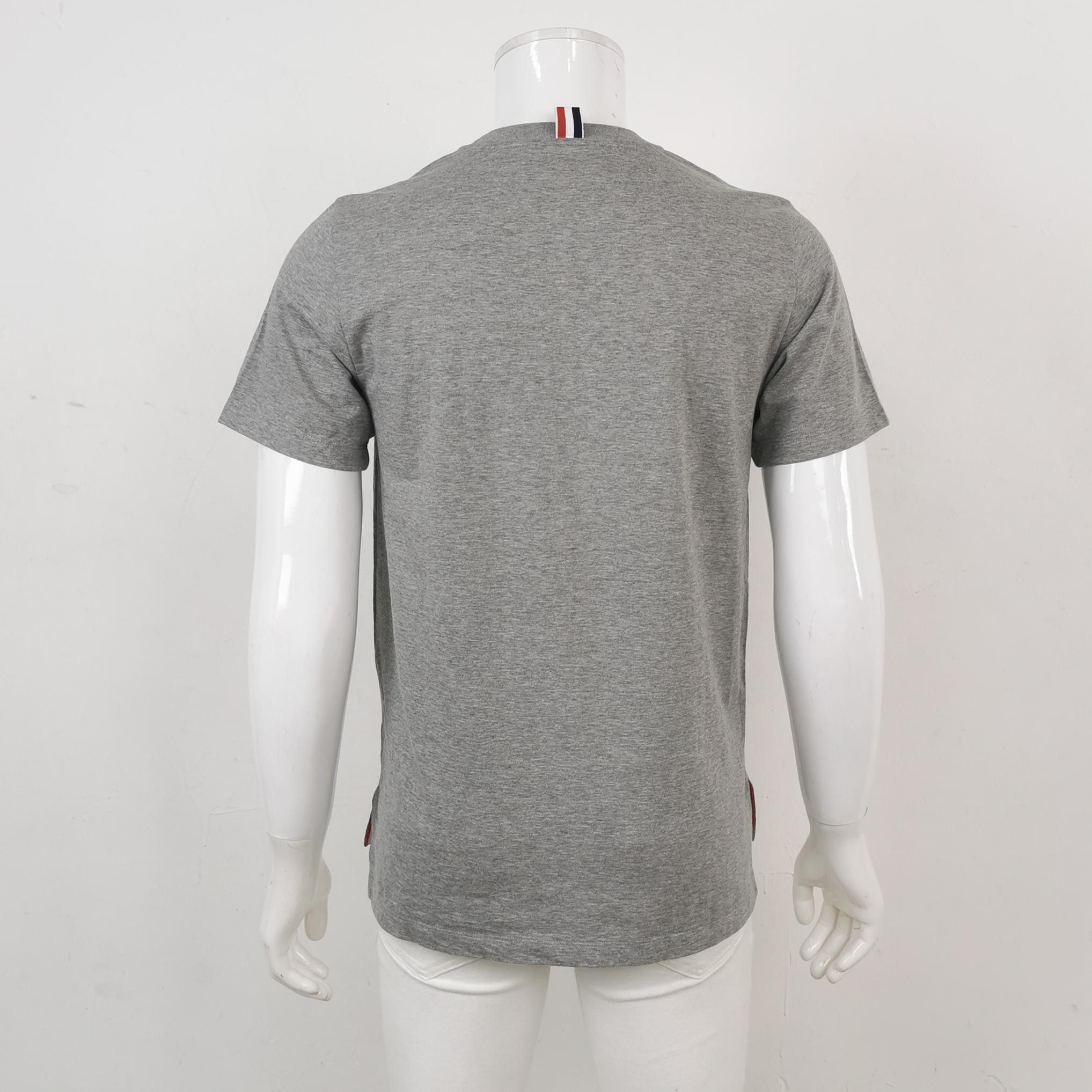 Thom Browne Thom Browne Gray Cotton T-Shirt Size 1 Size US S / EU 44-46 / 1 - 2 Thumbnail