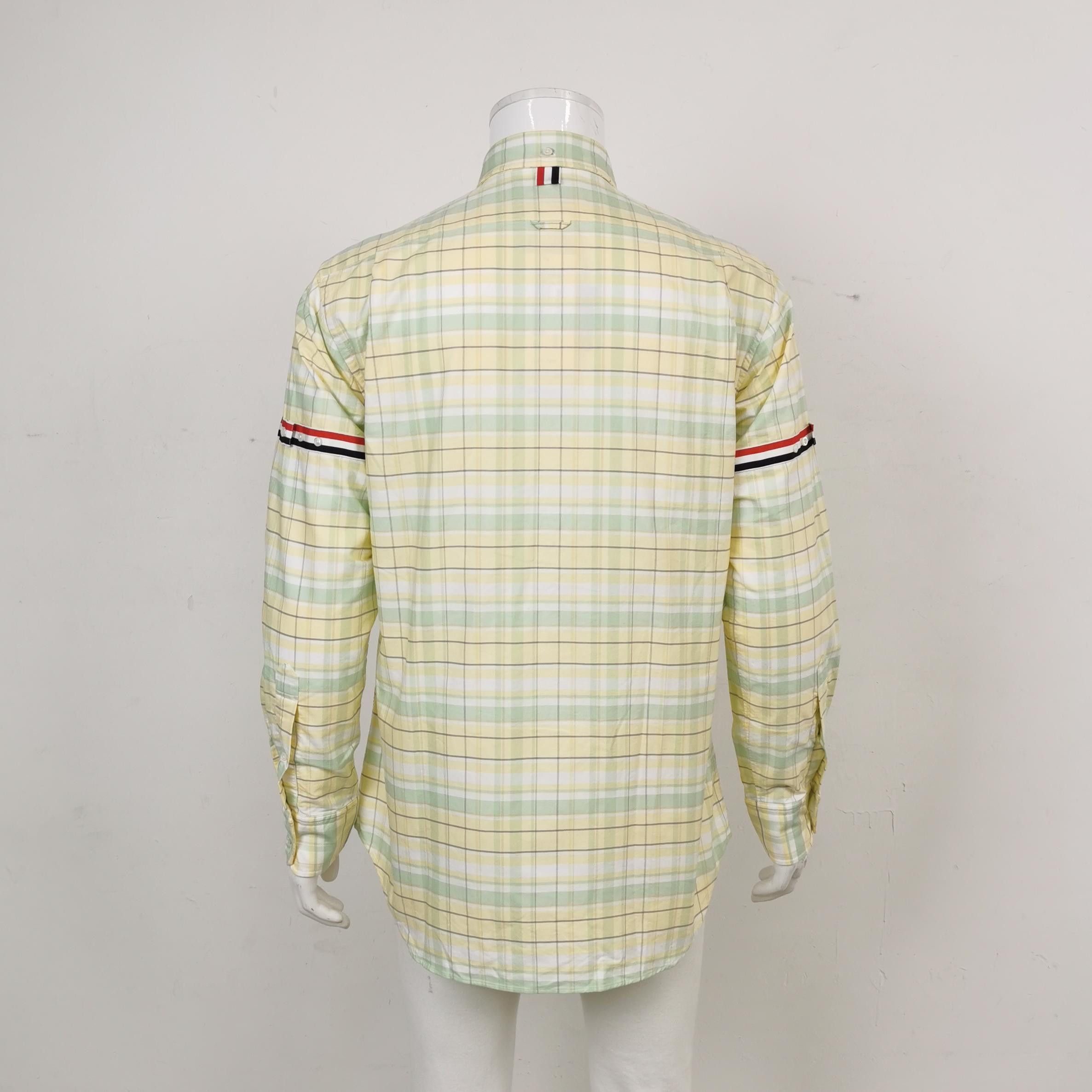 Thom Browne Thom Browne Plaid Armband Button Down Shirt Size 4 Size US XL / EU 56 / 4 - 2 Thumbnail