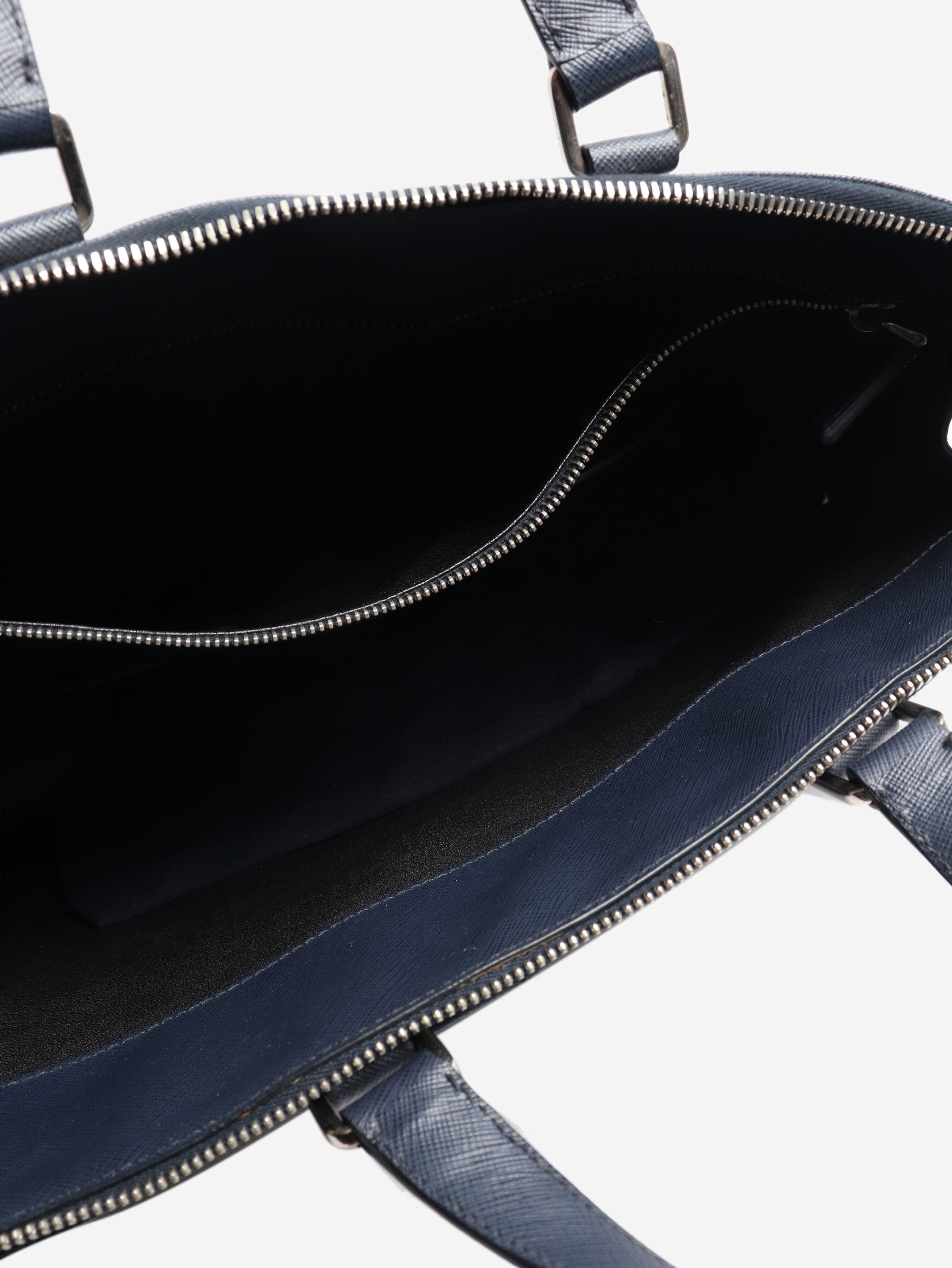 Prada Navy leather briefcase Size ONE SIZE - 6 Thumbnail