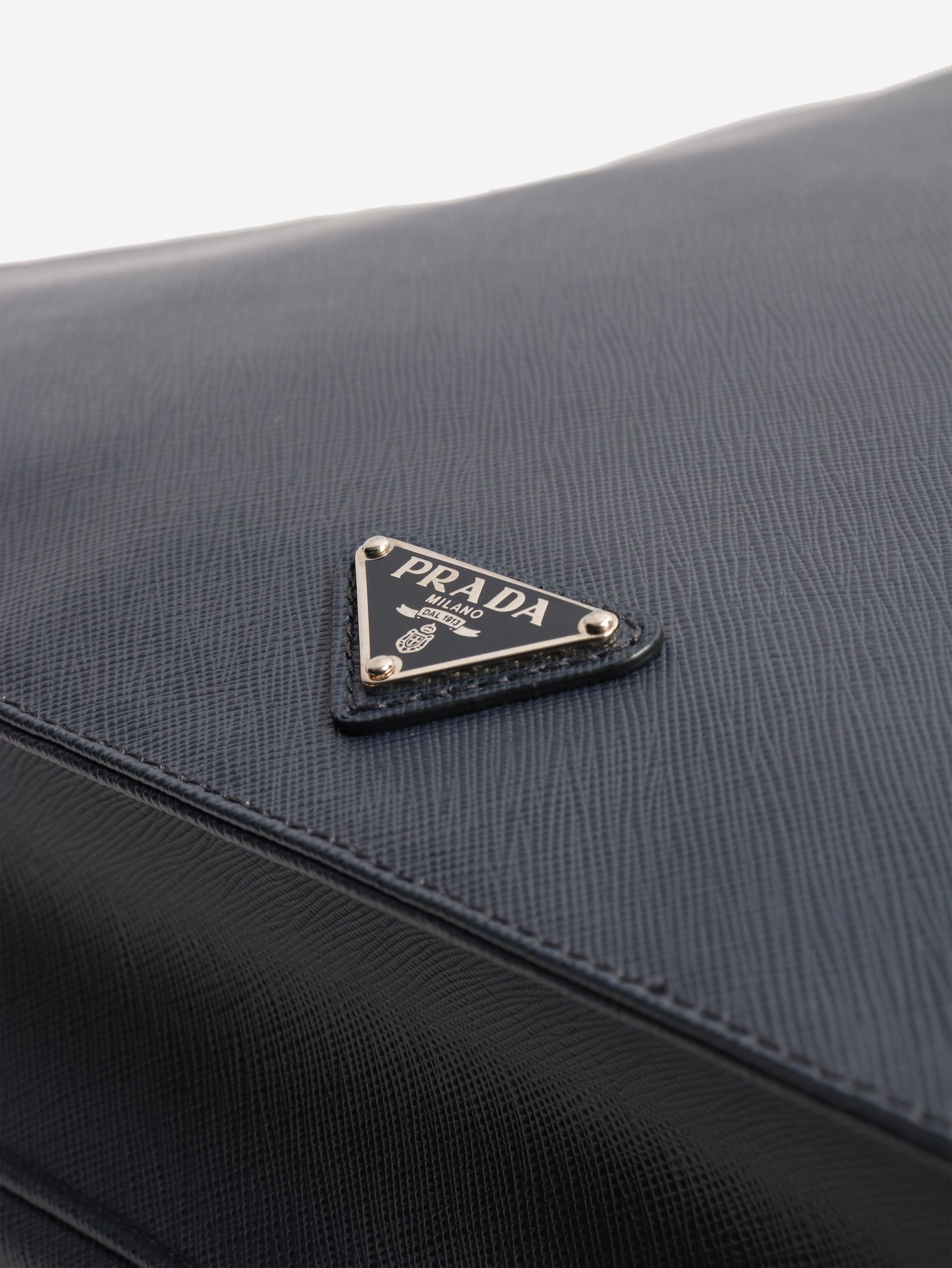 Prada Navy leather briefcase Size ONE SIZE - 4 Thumbnail