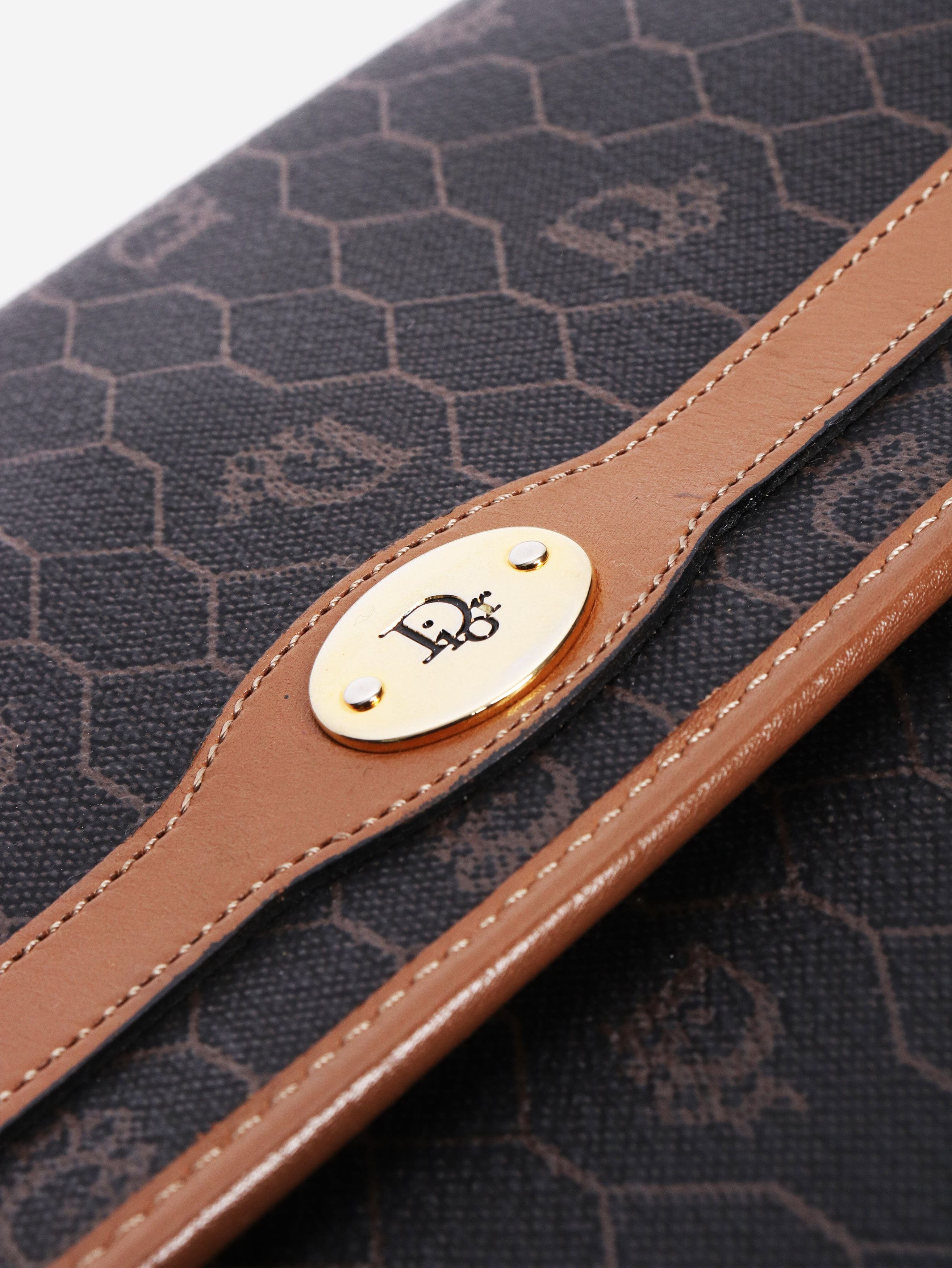 Dior Dark brown Honeycomb shoulder bag Size ONE SIZE - 6 Thumbnail