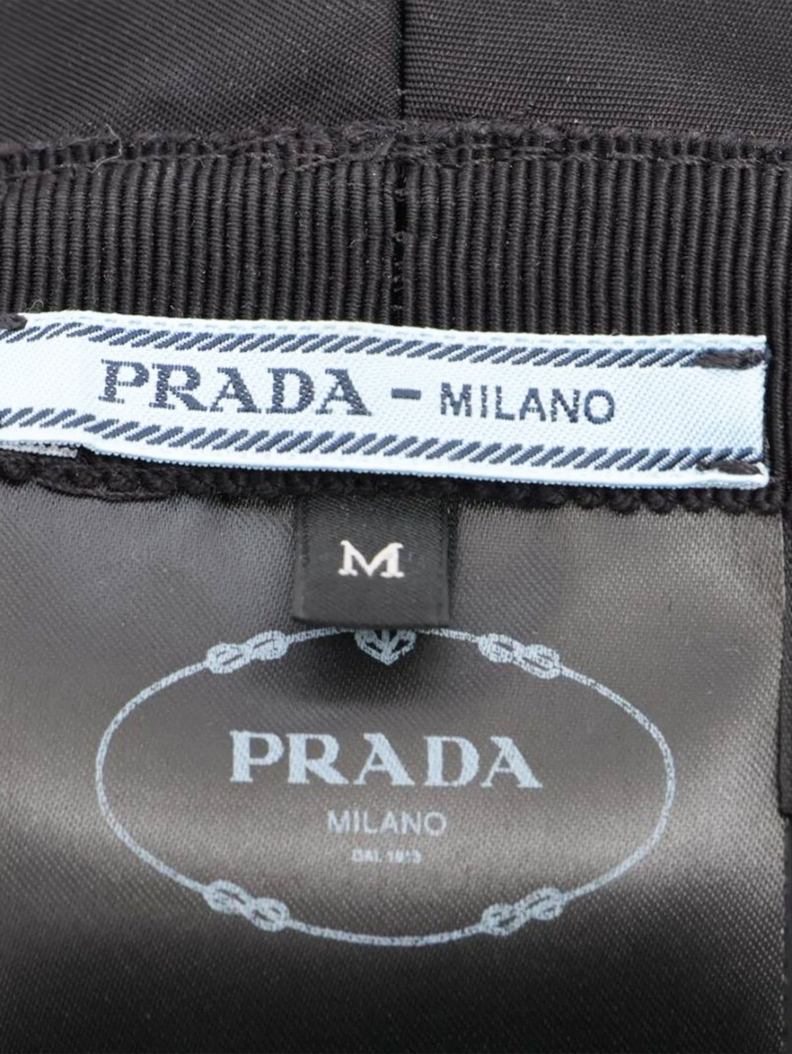 Prada Black Re-Nylon bucket hat - M Size ONE SIZE - 5 Thumbnail