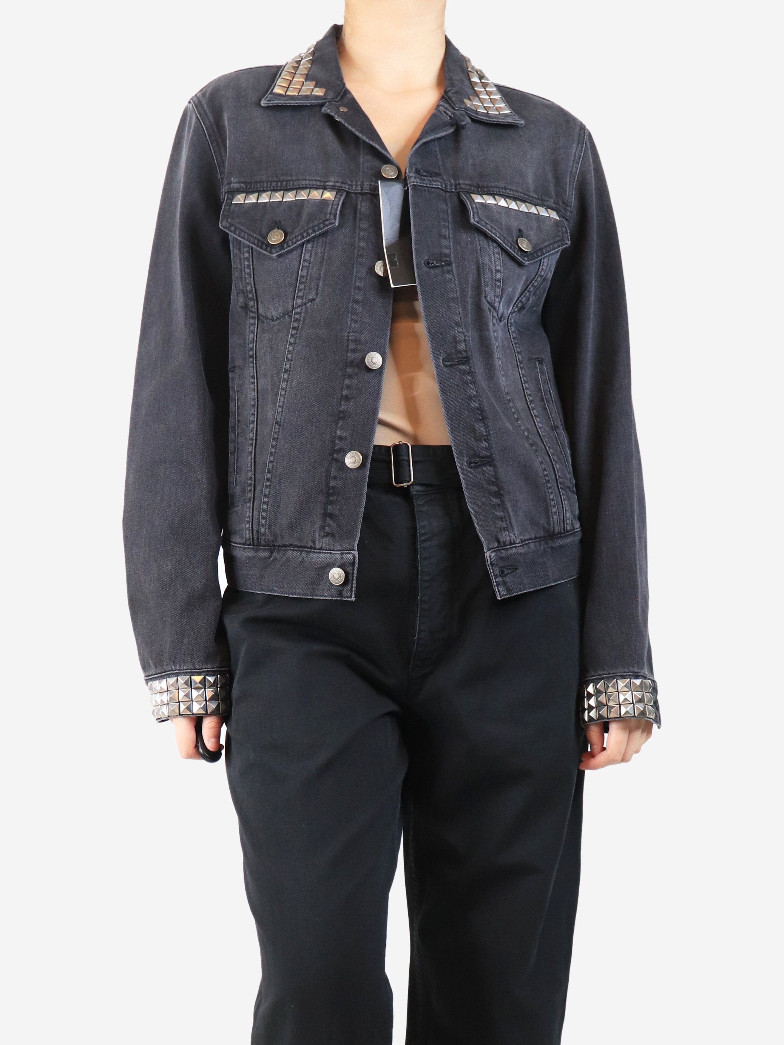 Gucci Black studded denim jacket - UK 14 Size L / US 10 / IT 46 - 3 Thumbnail