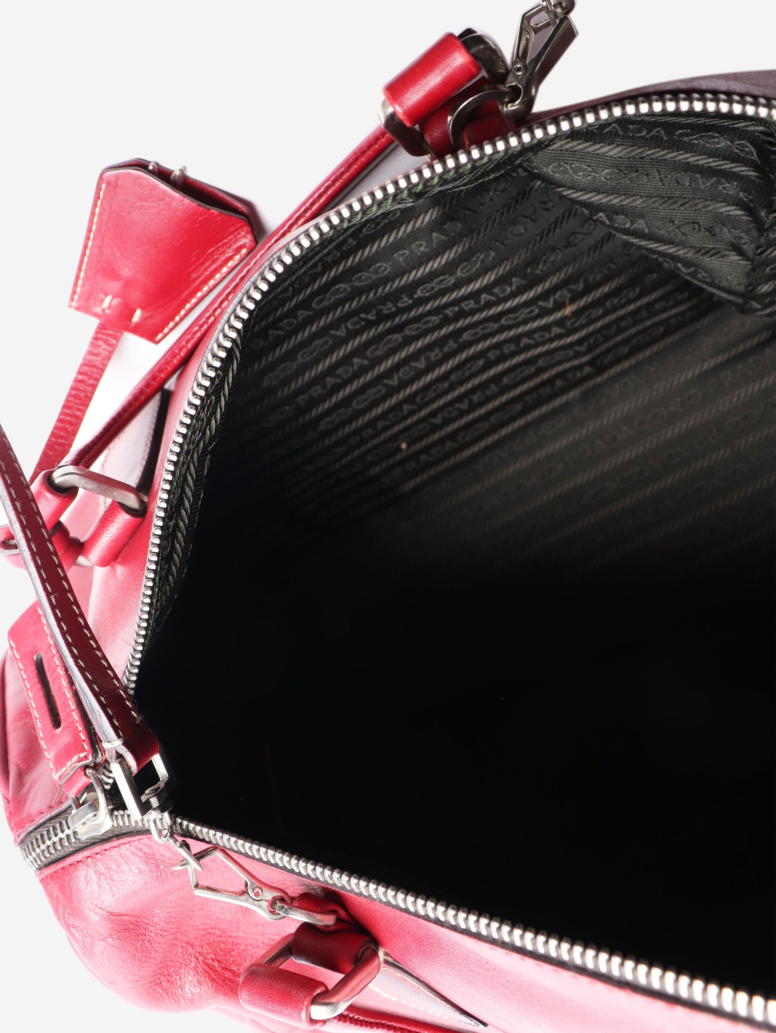 Prada Red leather 2way bag Size ONE SIZE - 5 Thumbnail