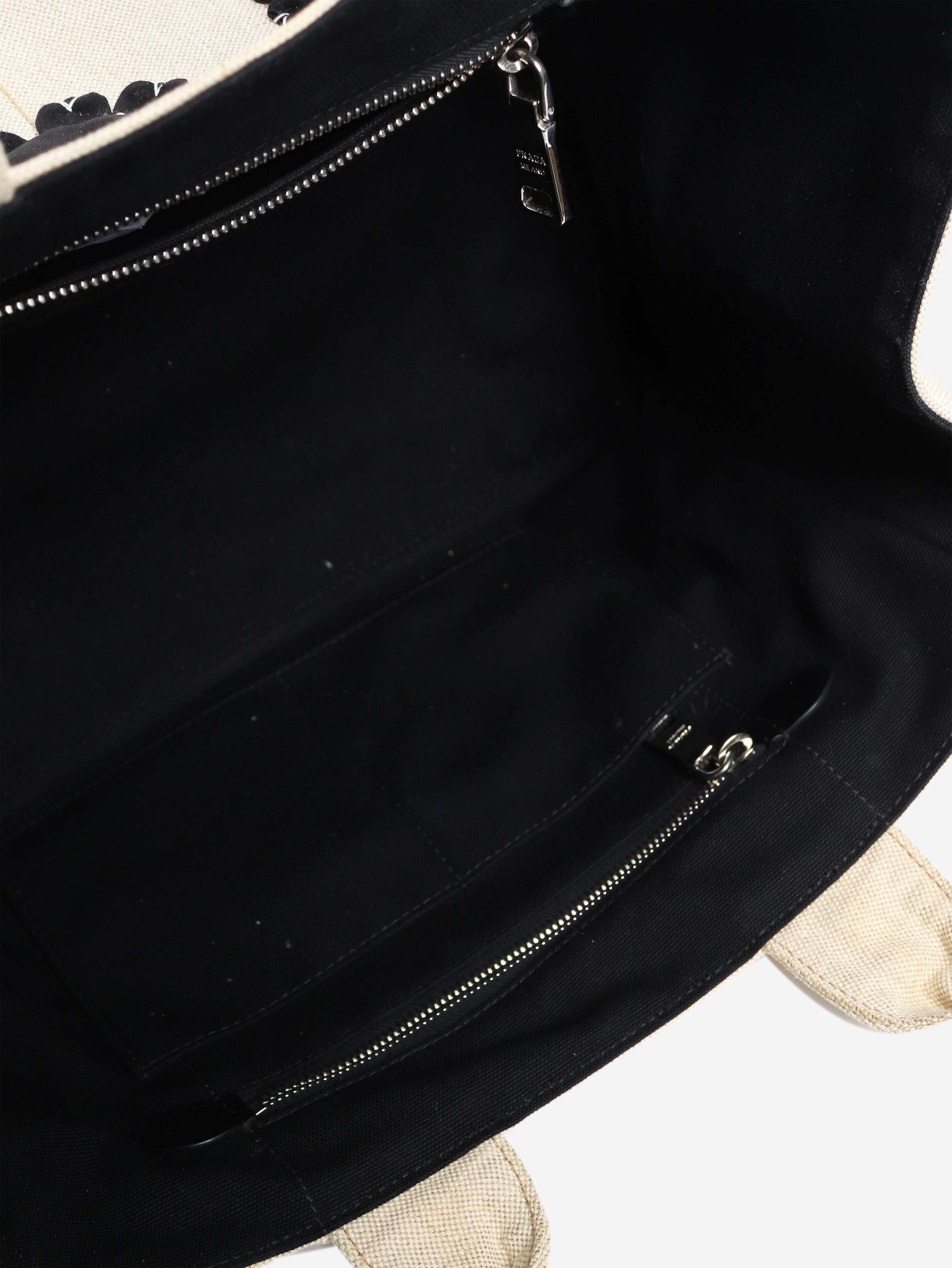Prada Neutral canvas tote bag Size ONE SIZE - 8 Thumbnail