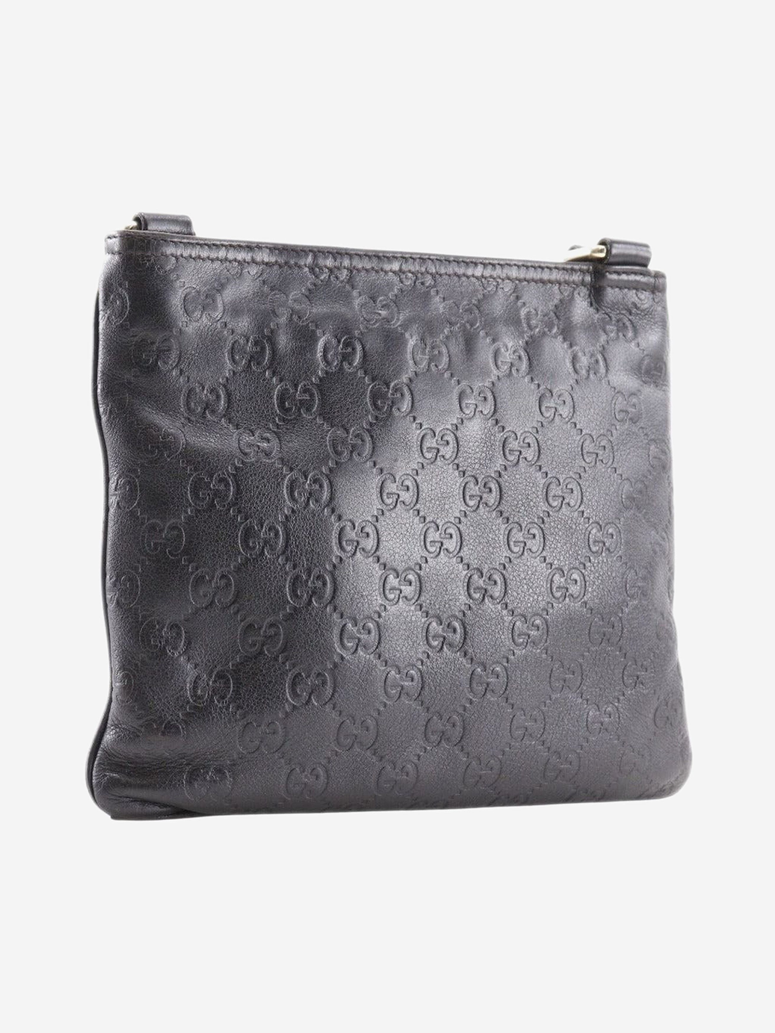 Gucci Black GG leather crossbody bag Size ONE SIZE - 4 Thumbnail