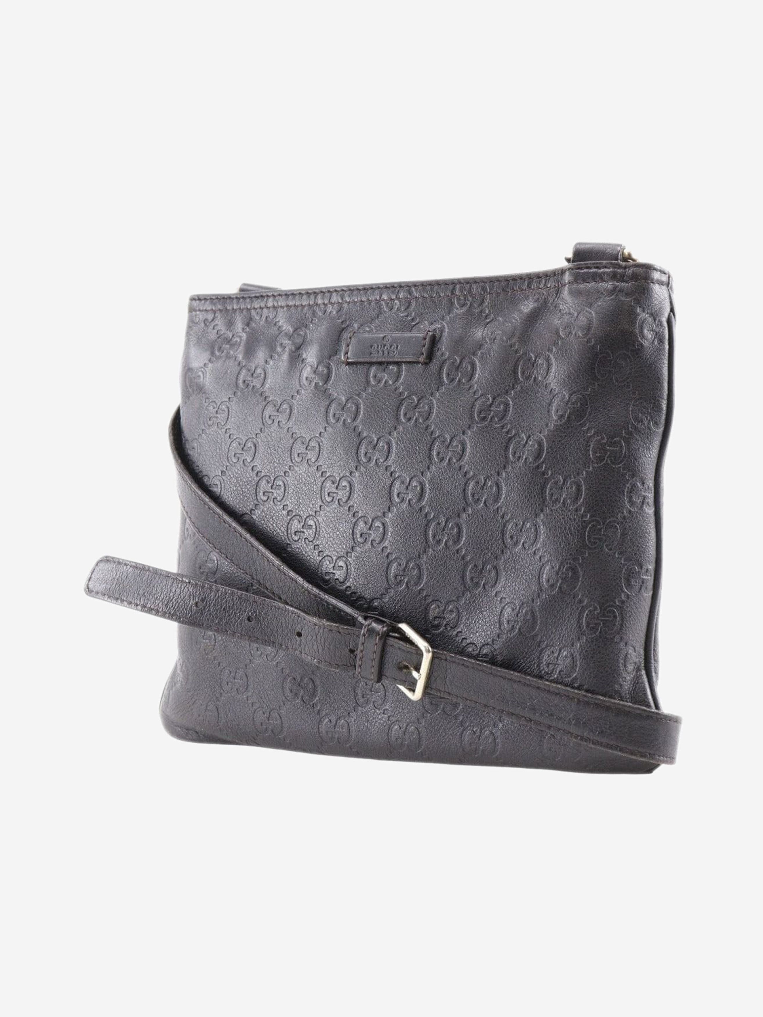 Gucci Black GG leather crossbody bag Size ONE SIZE - 3 Thumbnail