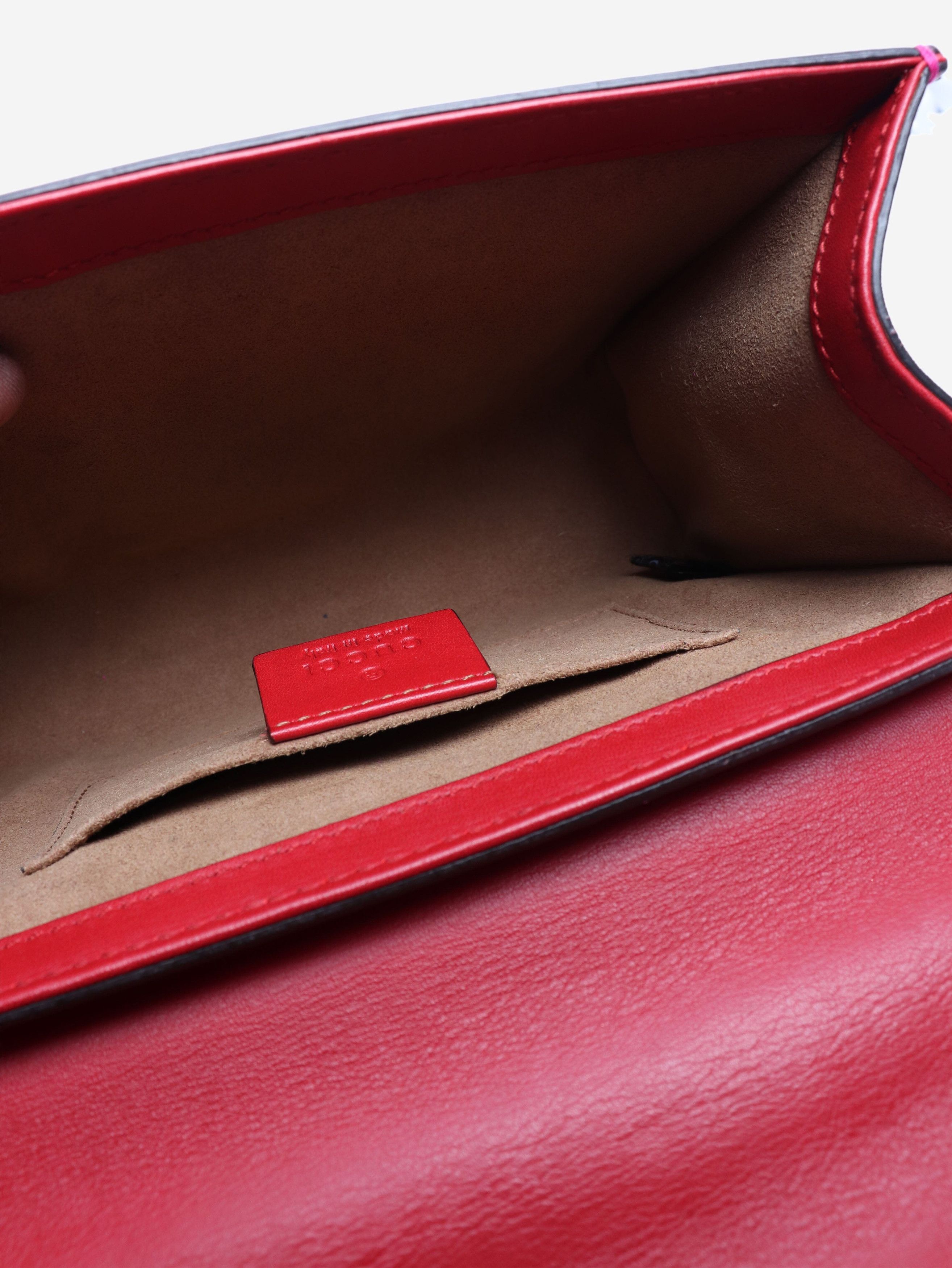 Gucci Red and pink Padlock shoulder bag Size ONE SIZE - 4 Thumbnail