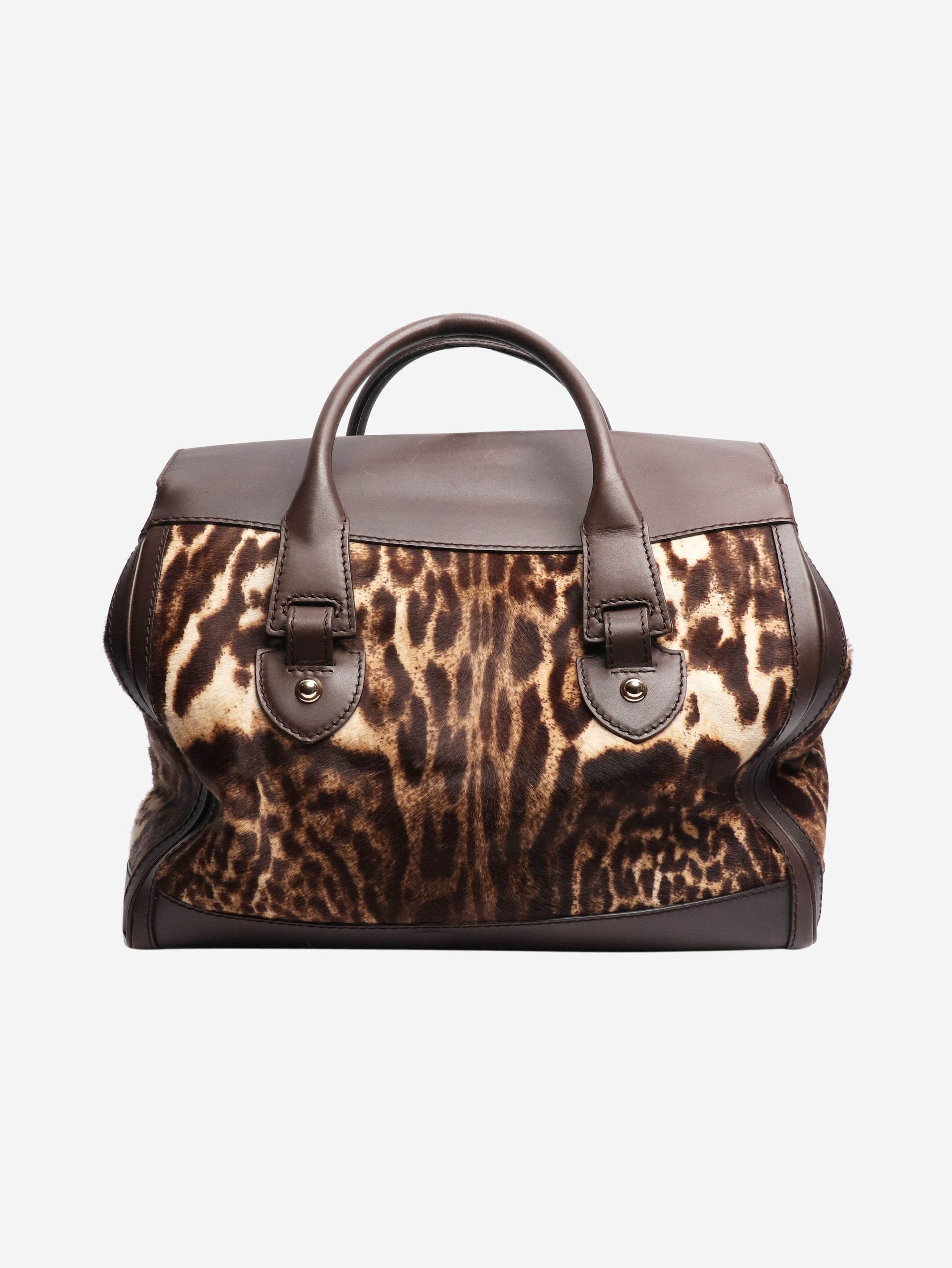 Gucci Brown ponyhair Heritage shoulder bag Size ONE SIZE - 4 Thumbnail