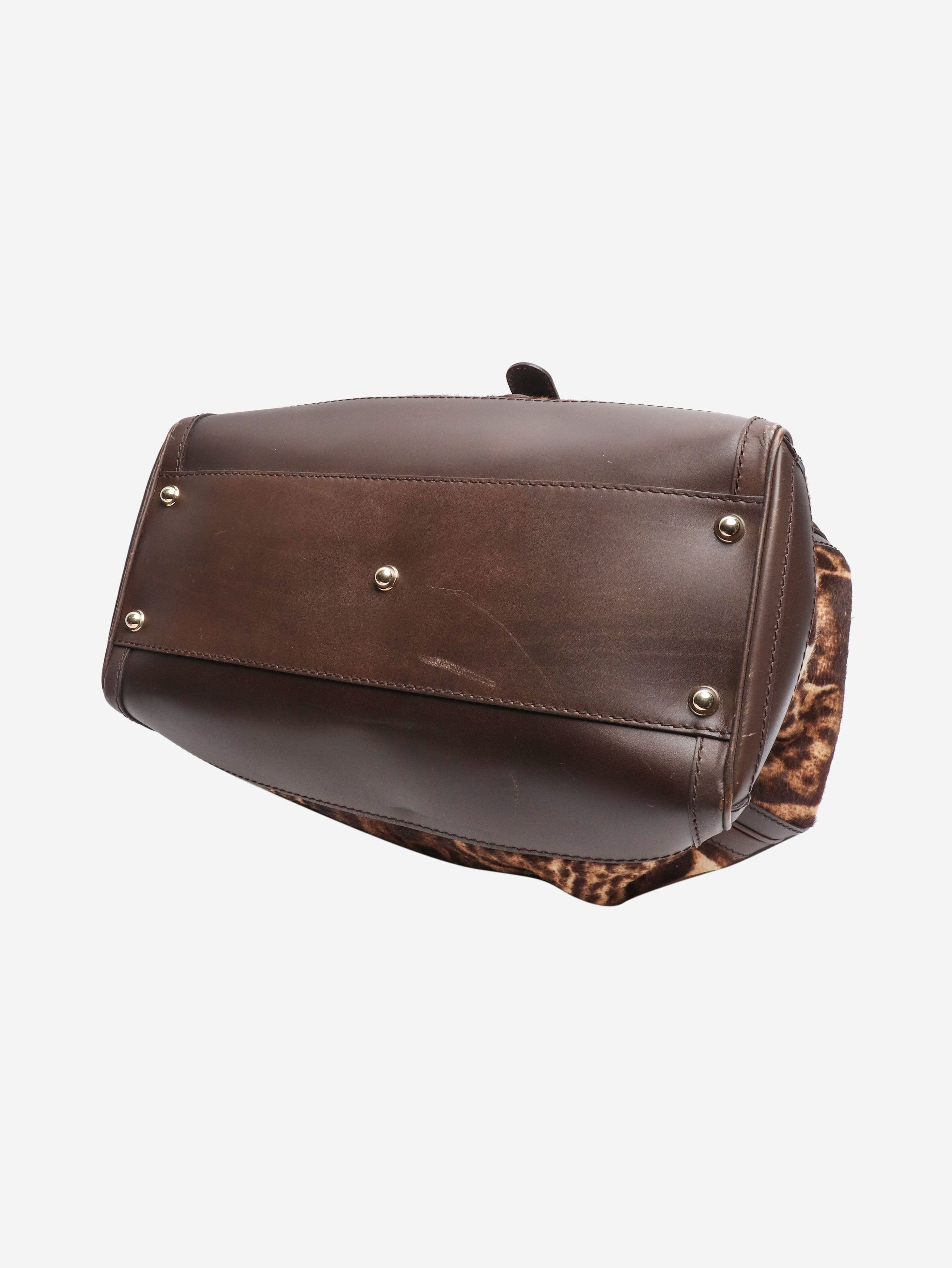 Gucci Brown ponyhair Heritage shoulder bag Size ONE SIZE - 5 Thumbnail
