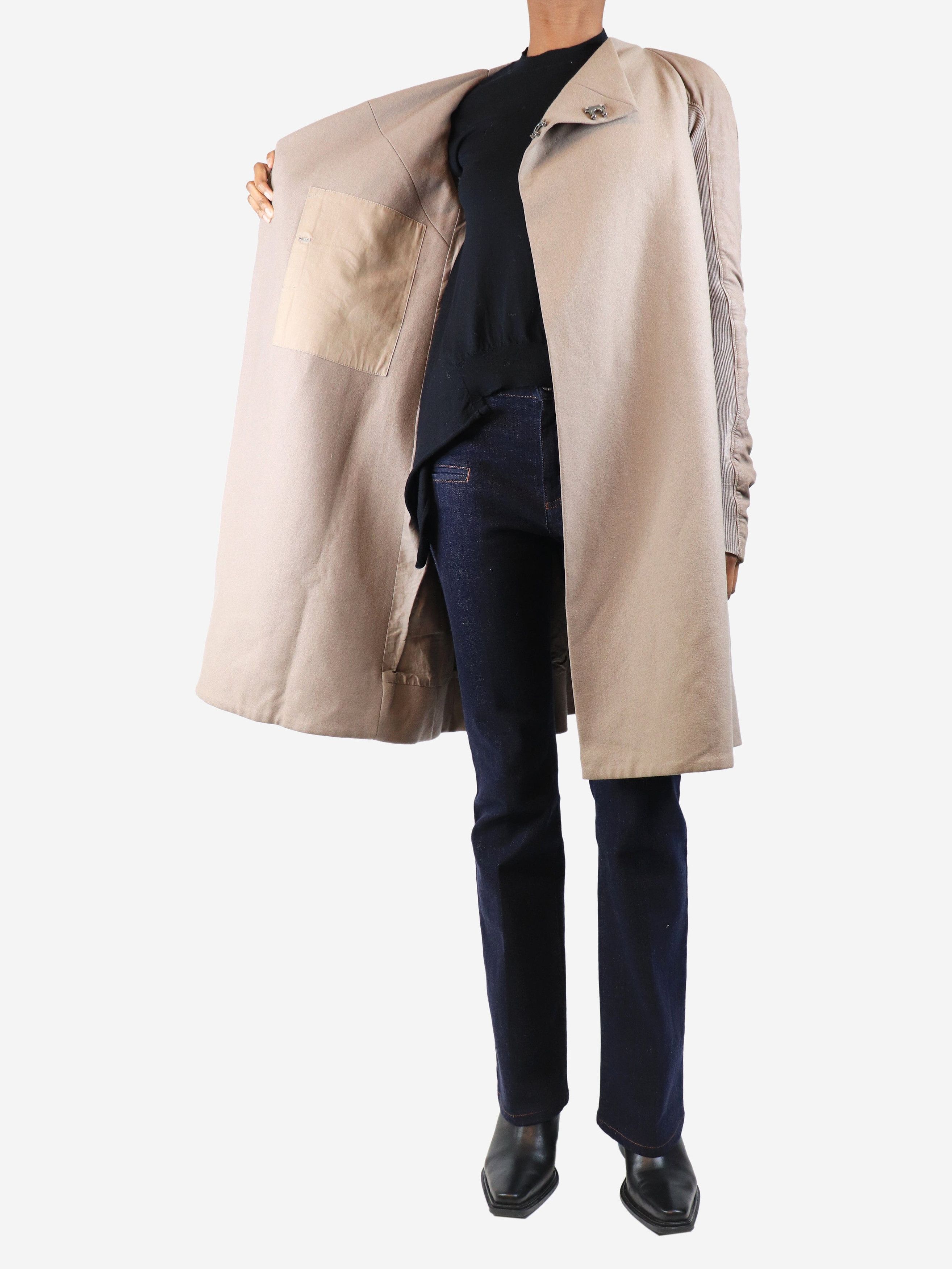 Rick Owens Taupe Olmar and mirta jacket - UK 10 Size M / US 6-8 / IT 42-44 - 4 Thumbnail