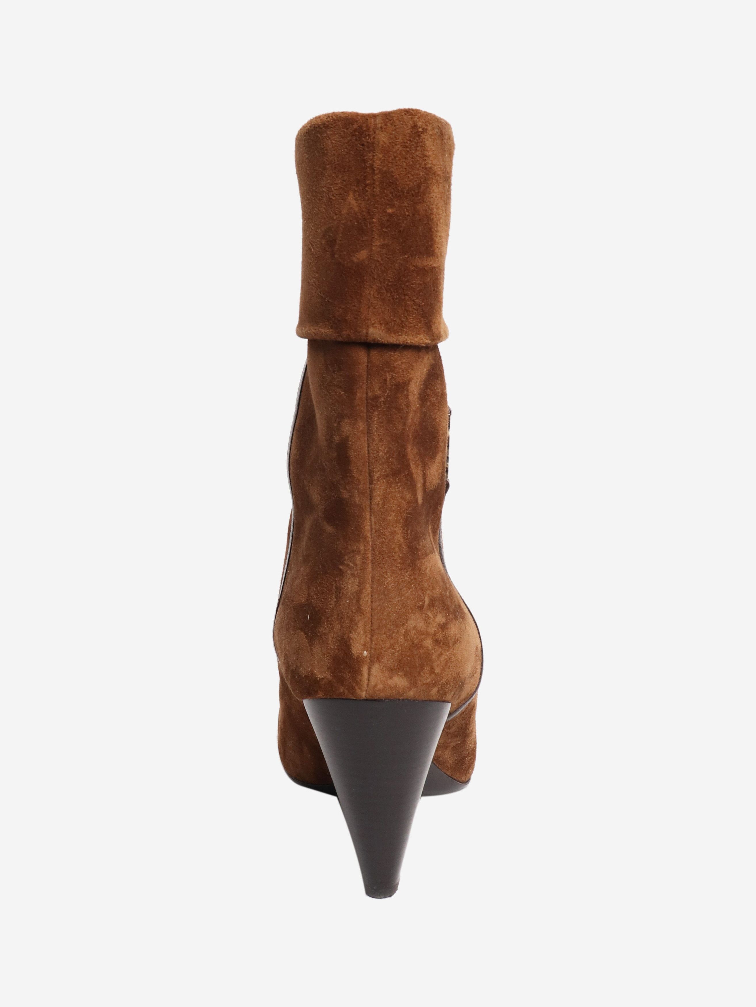 Other Brown suede ankle boots - EU 40 Size US 9 / IT 39 - 3 Thumbnail
