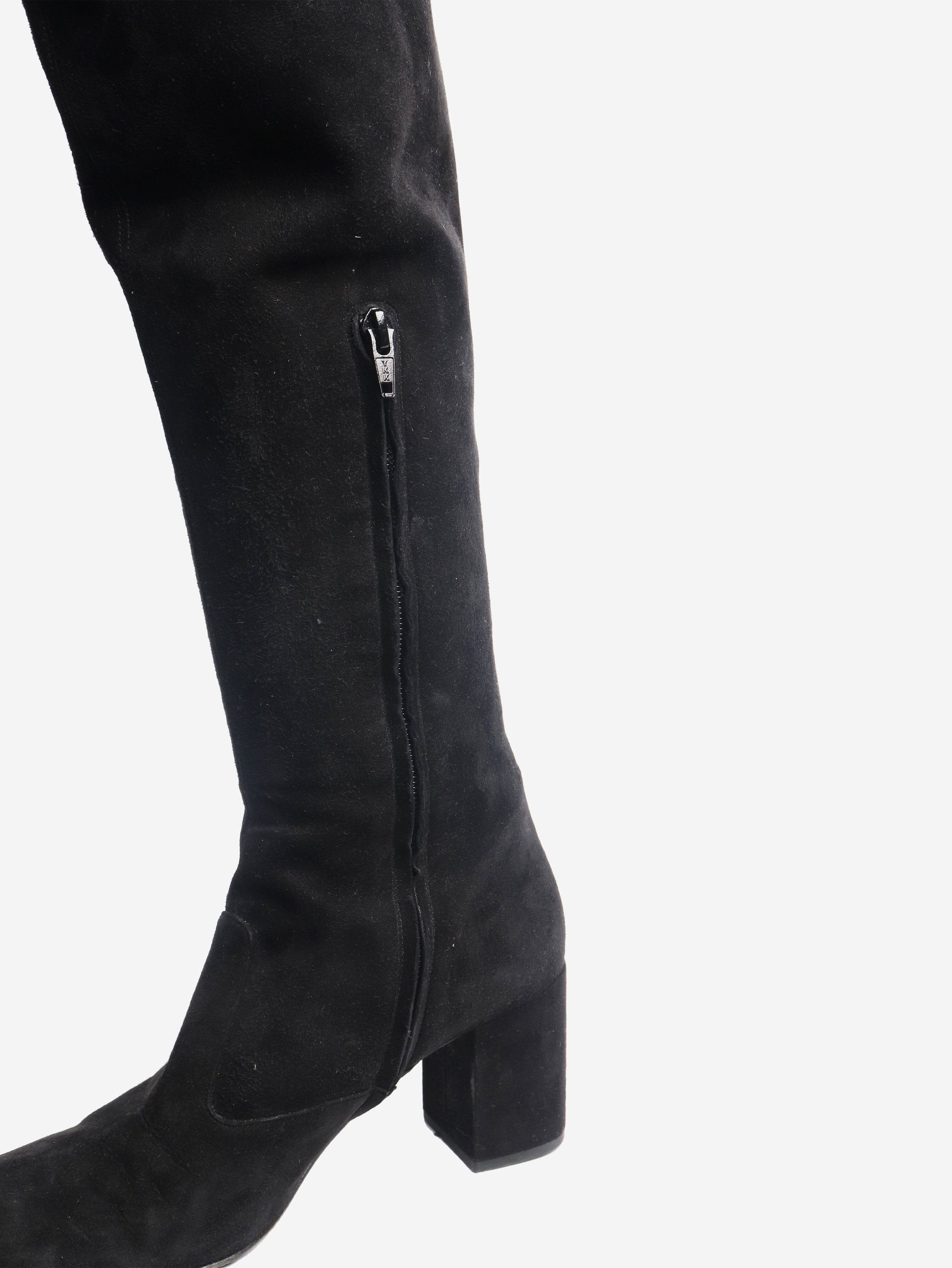 Other Black suede thigh-high boots - EU 37 Size US 6 / IT 36 - 5 Thumbnail