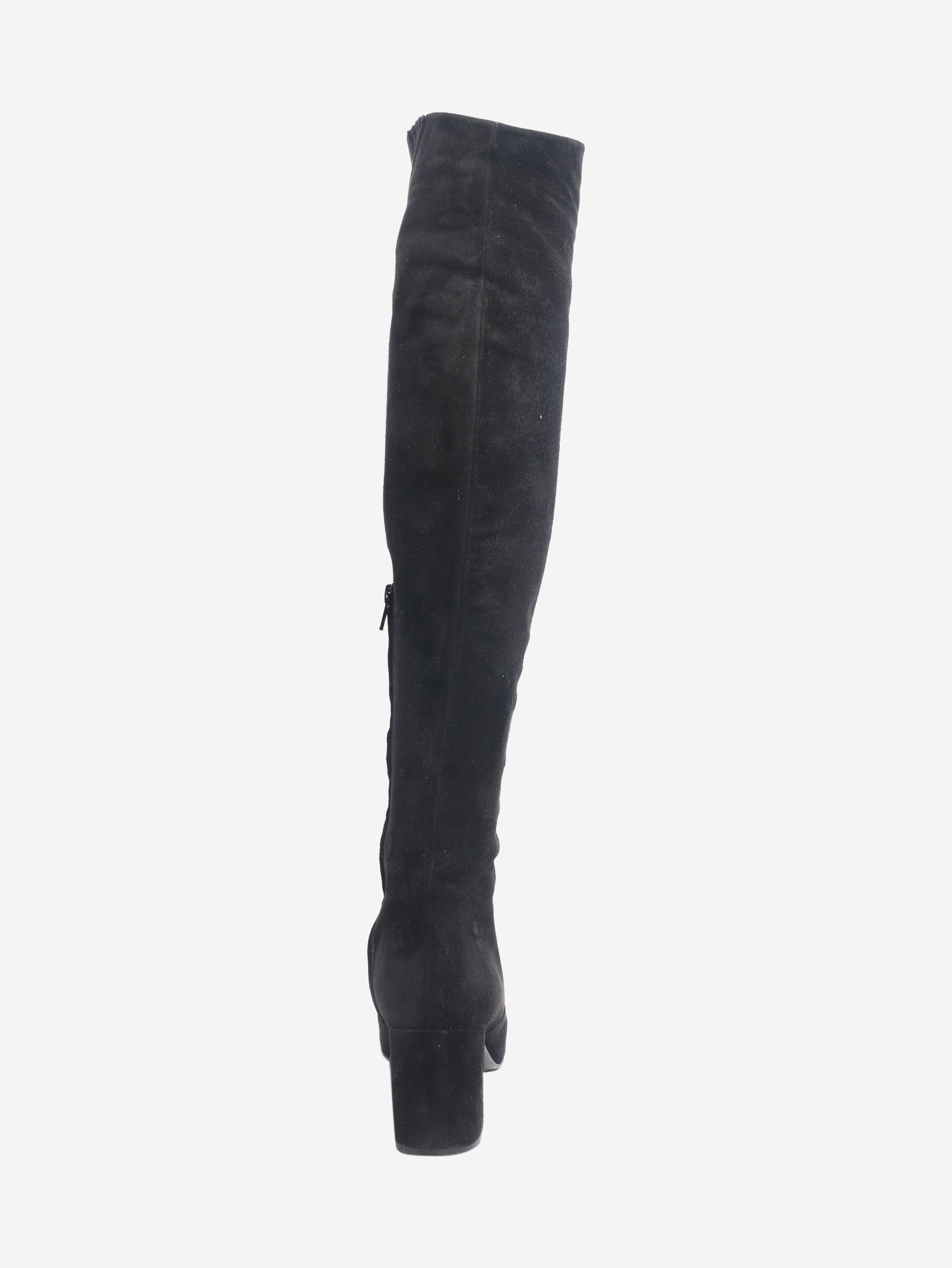 Other Black suede thigh-high boots - EU 37 Size US 6 / IT 36 - 3 Thumbnail