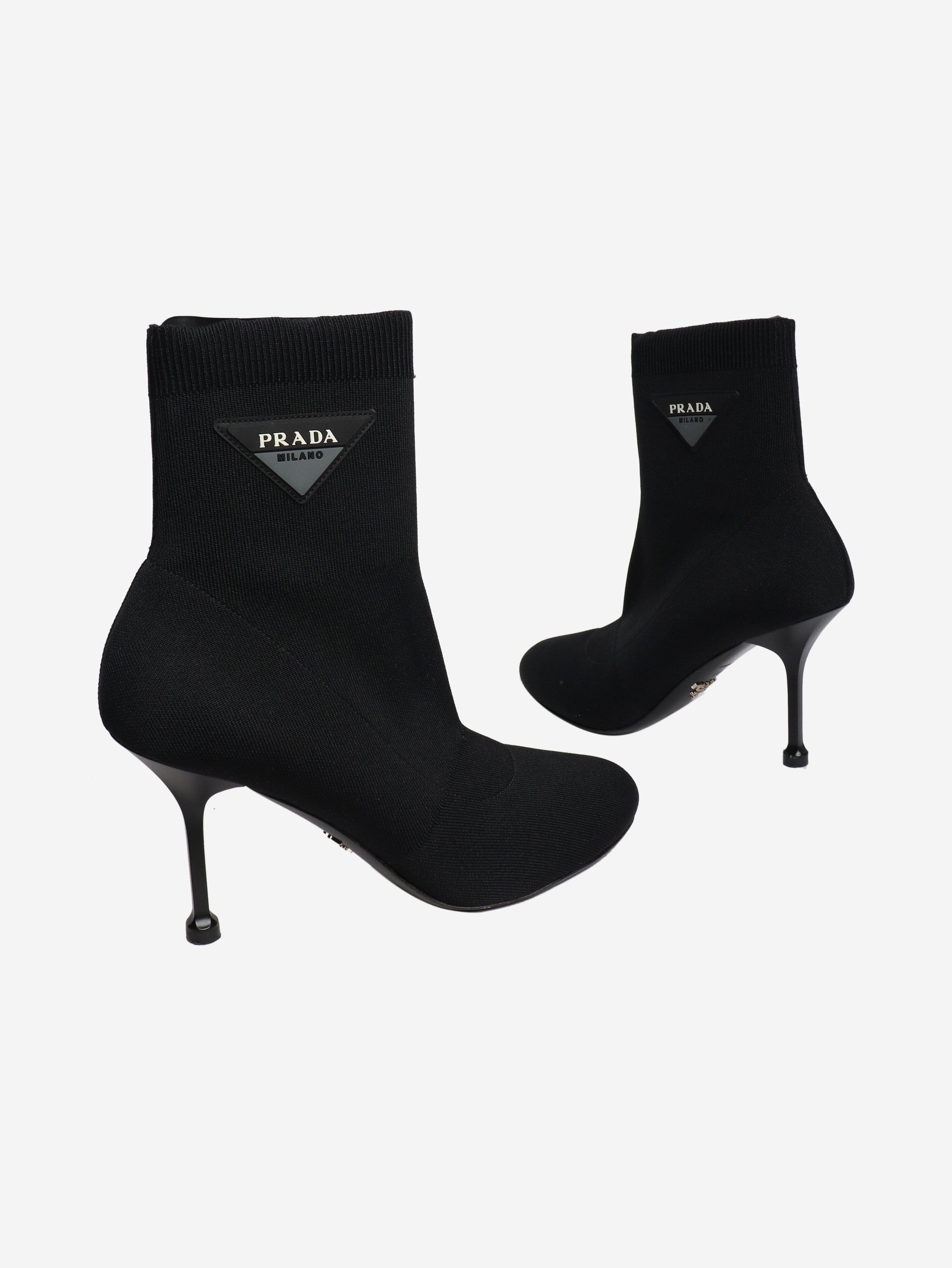 Prada Black sock boots - EU 40.5 Size US 9.5 / IT 39.5 - 4 Thumbnail