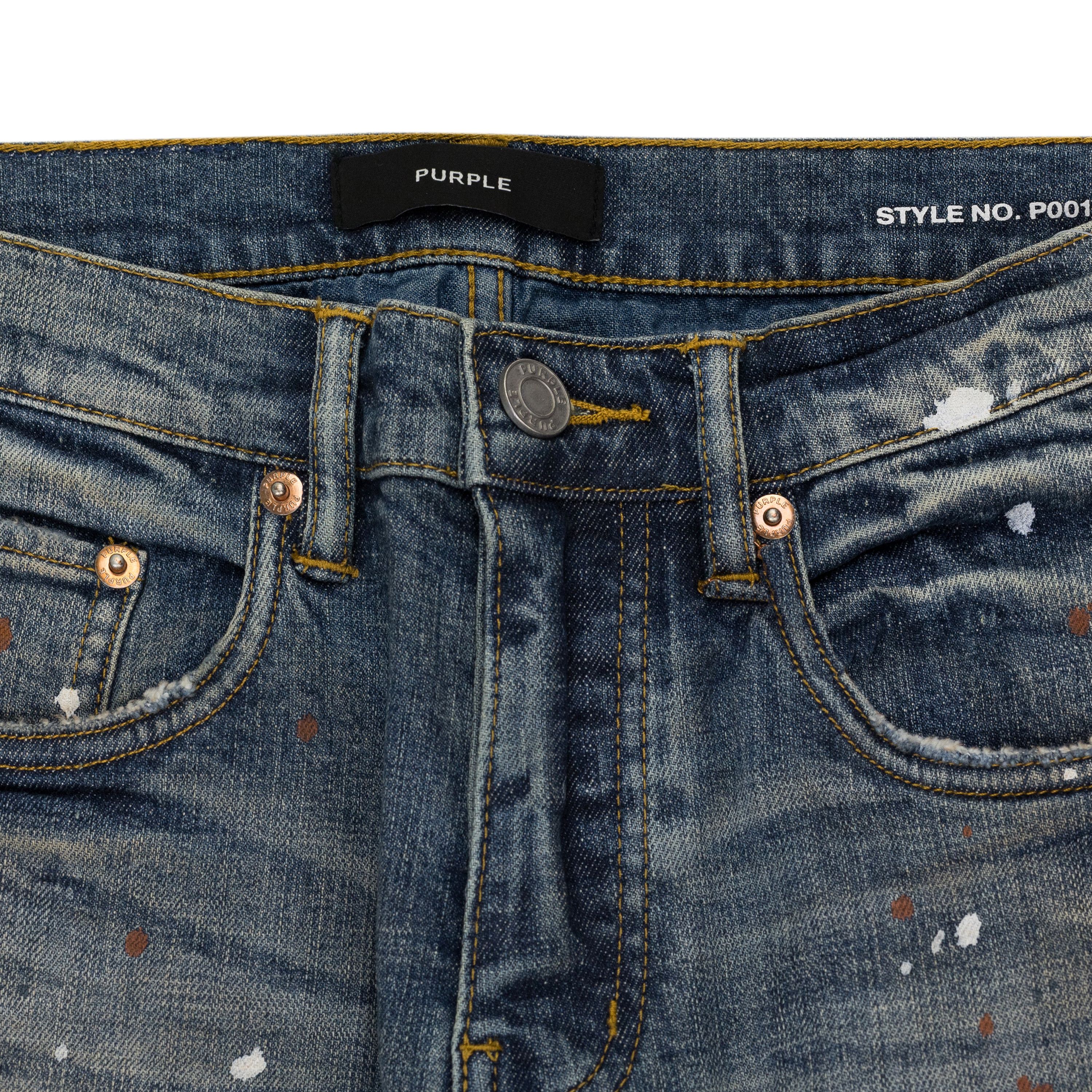 Purple Brand Paint Splatter P001 Jeans SIZE 32 Size US 32 / EU 48 - 3 Thumbnail