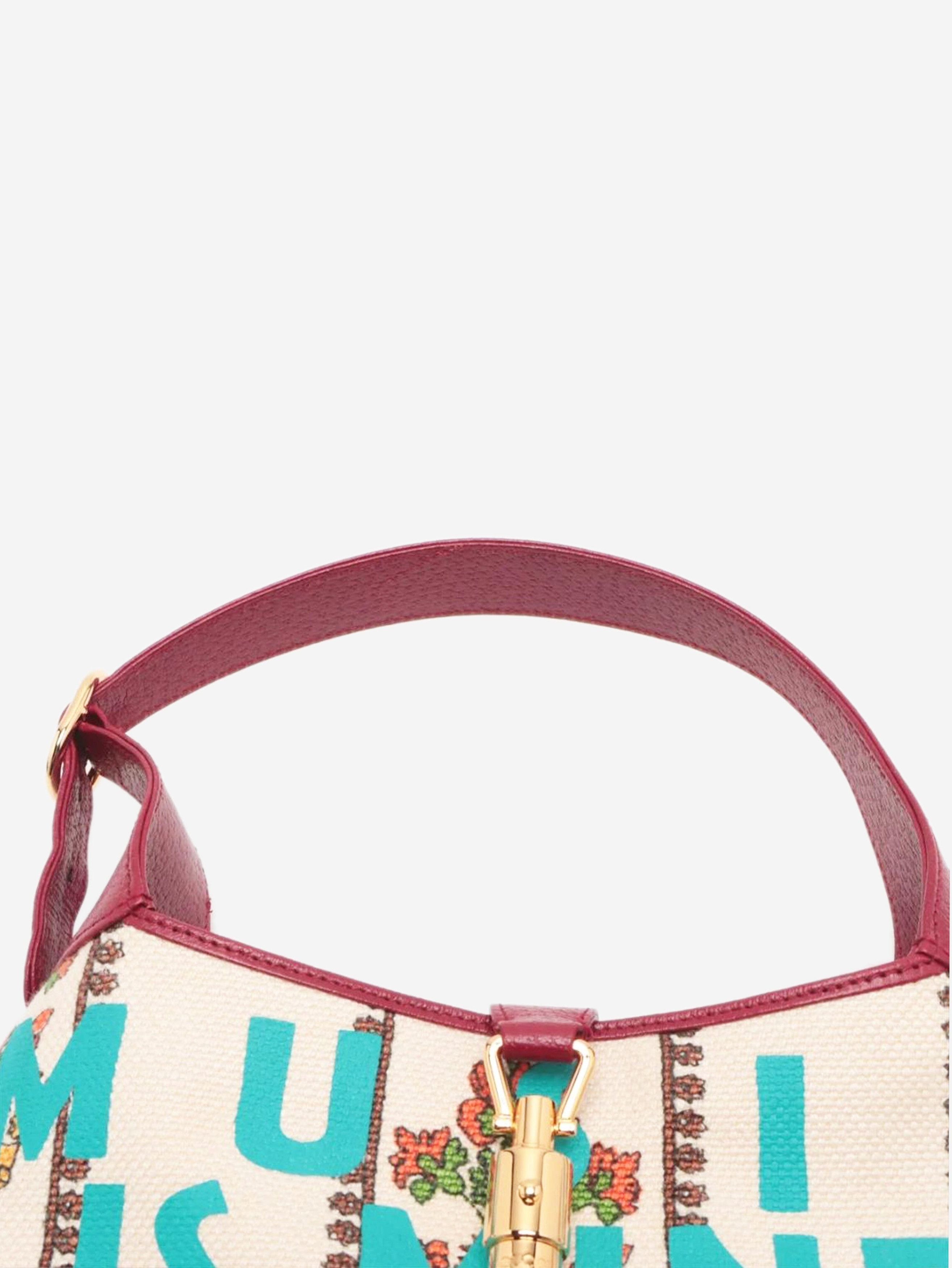 Gucci Neutral and burgundy Jackie 1961 Crown shoulder bag Size ONE SIZE - 6 Thumbnail