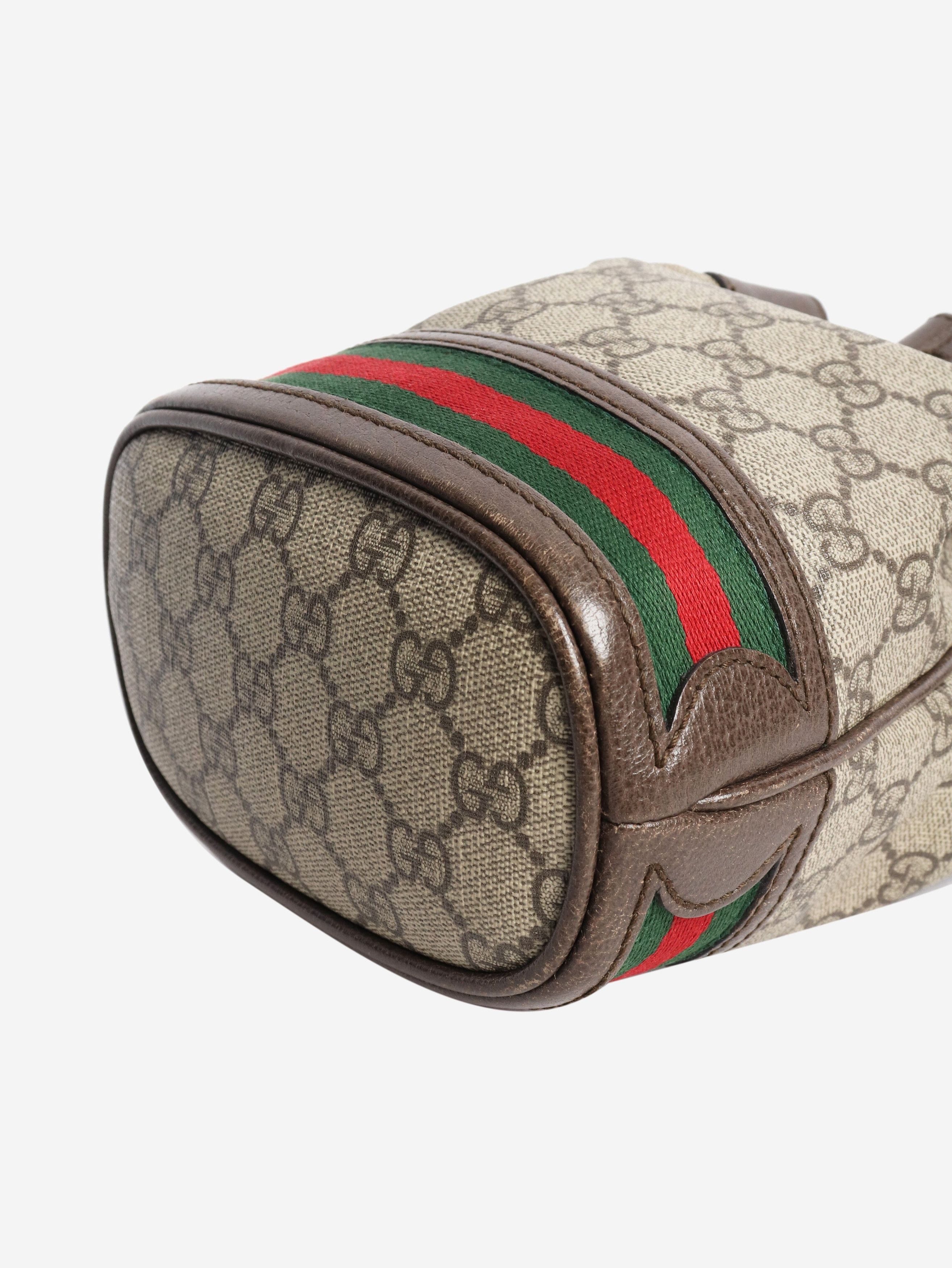 Gucci Brown Ophidia mini bucket bag Size ONE SIZE - 4 Thumbnail