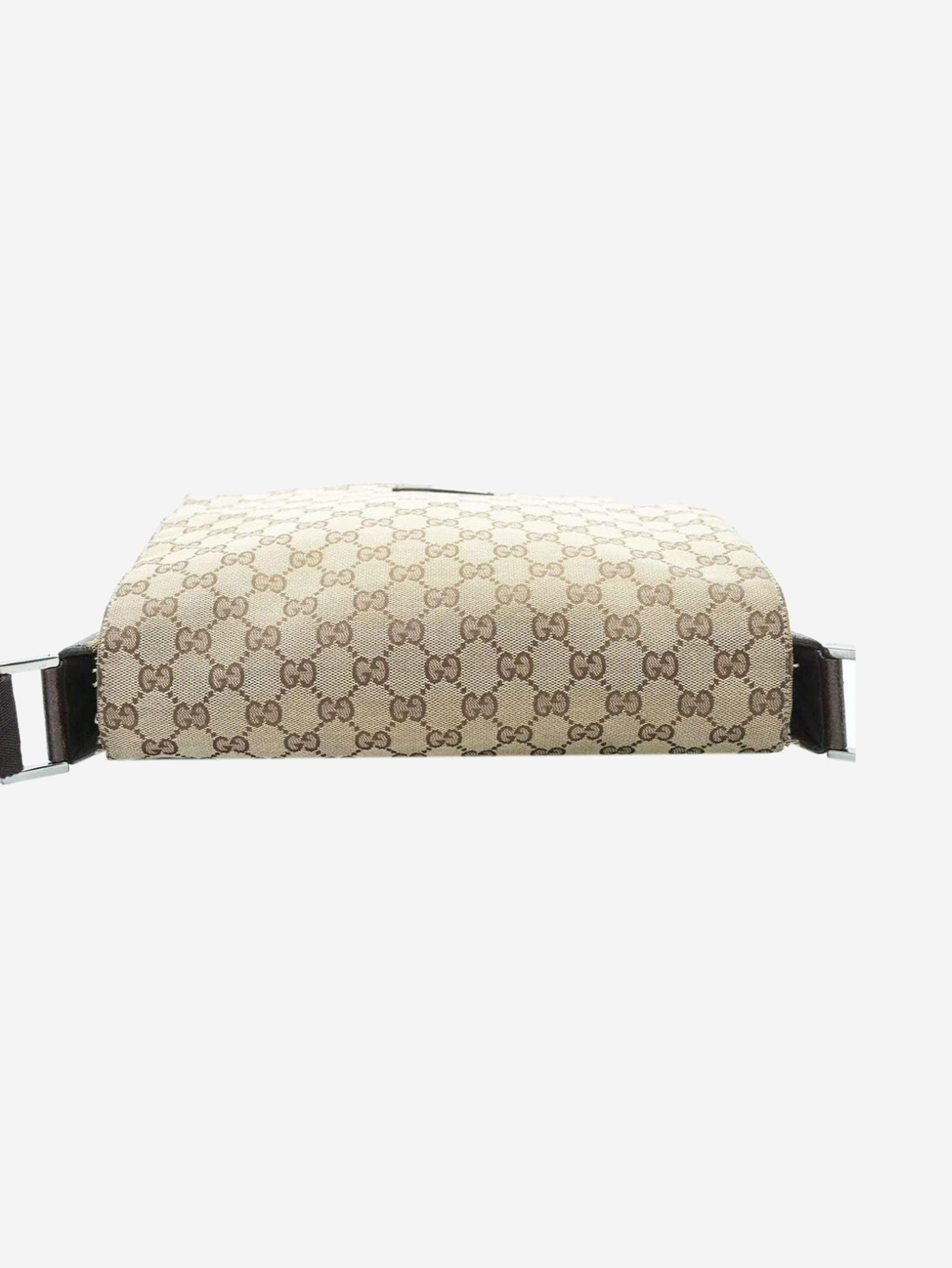 Gucci Brown GG canvas messenger bag Size ONE SIZE - 8 Thumbnail