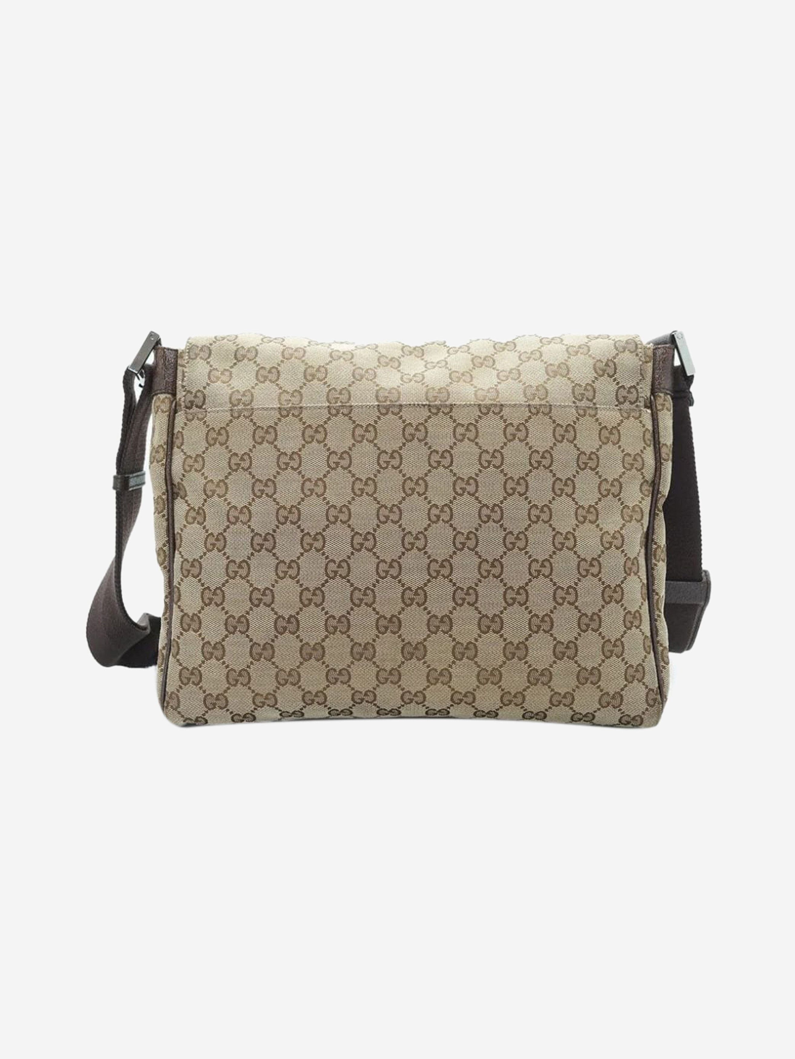 Gucci Brown GG canvas messenger bag Size ONE SIZE - 2 Thumbnail