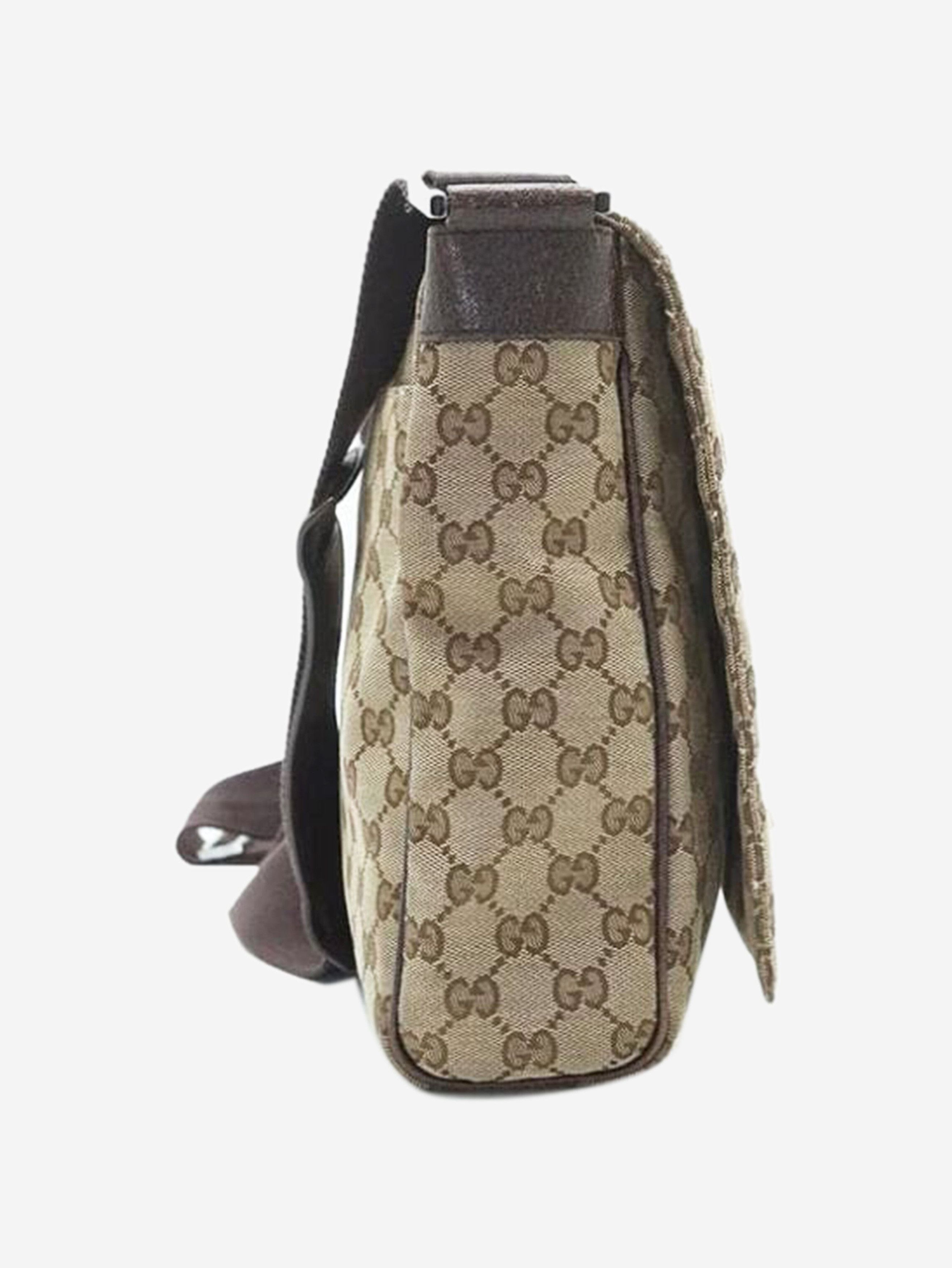 Gucci Brown GG canvas messenger bag Size ONE SIZE - 4 Thumbnail