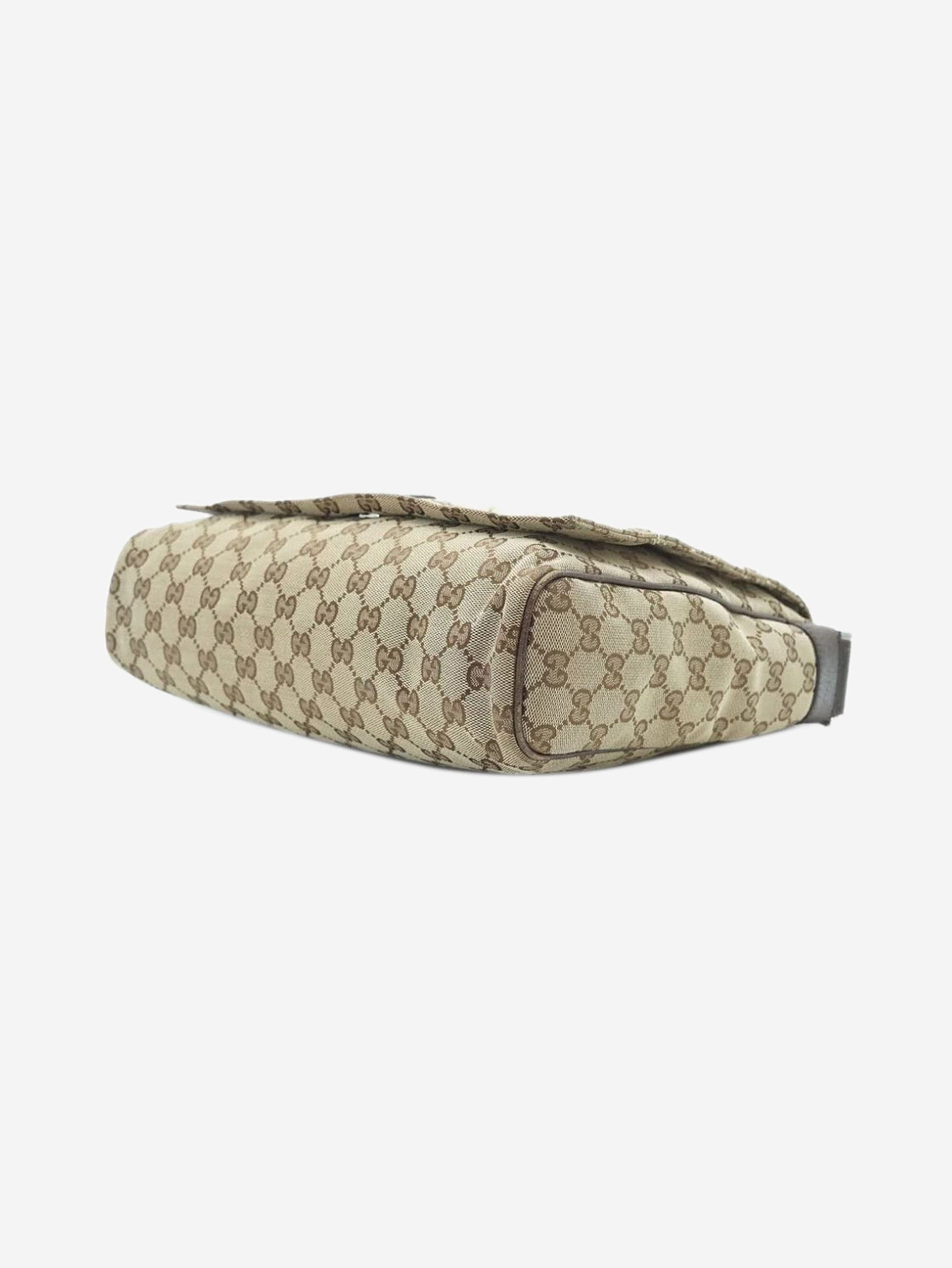 Gucci Brown GG canvas messenger bag Size ONE SIZE - 3 Thumbnail